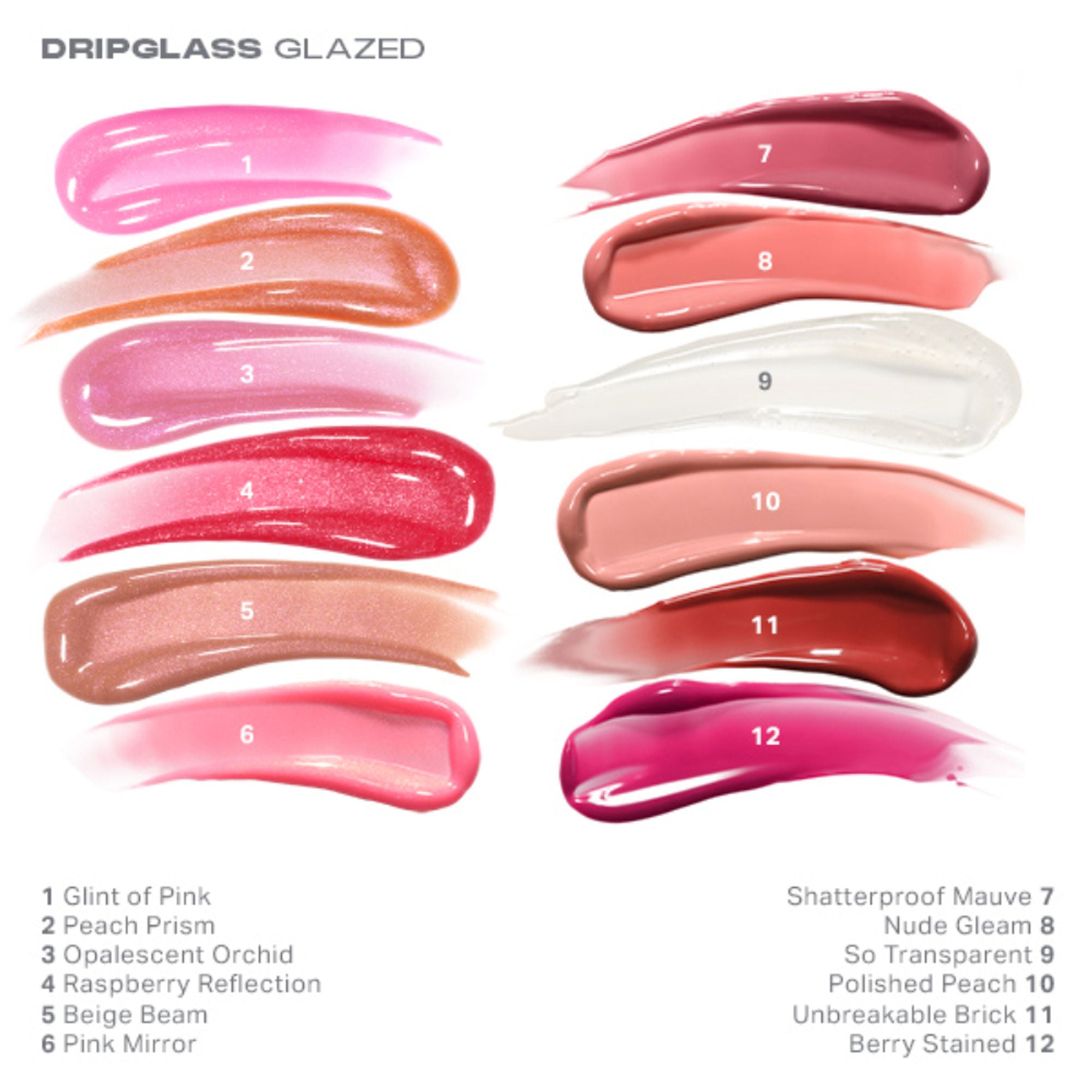 MORPHE Dripglass Glazed High Shine Lip Gloss - Shatterproof Mauve