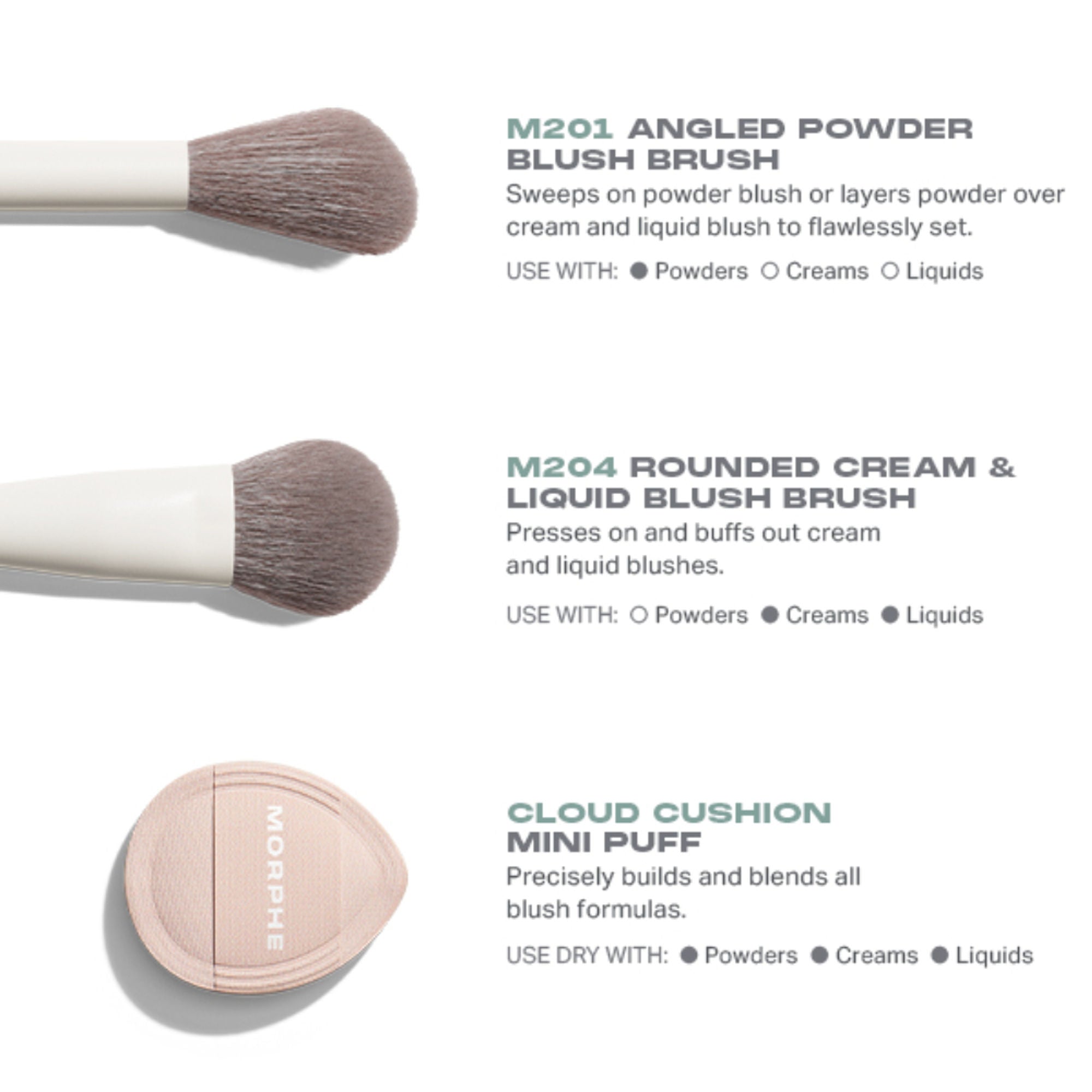 MORPHE Blush Layering Tool Trio