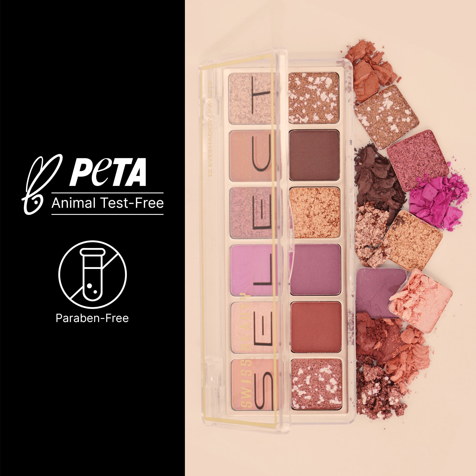 Swiss Beauty Select Eyeshadow Palette - 1 Slow Days