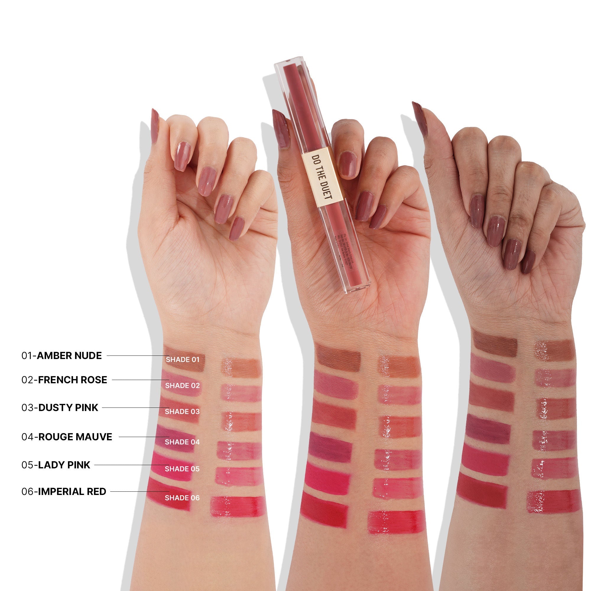 Swiss Beauty Select Do The Duet Lipstick - 5 Lady Pink