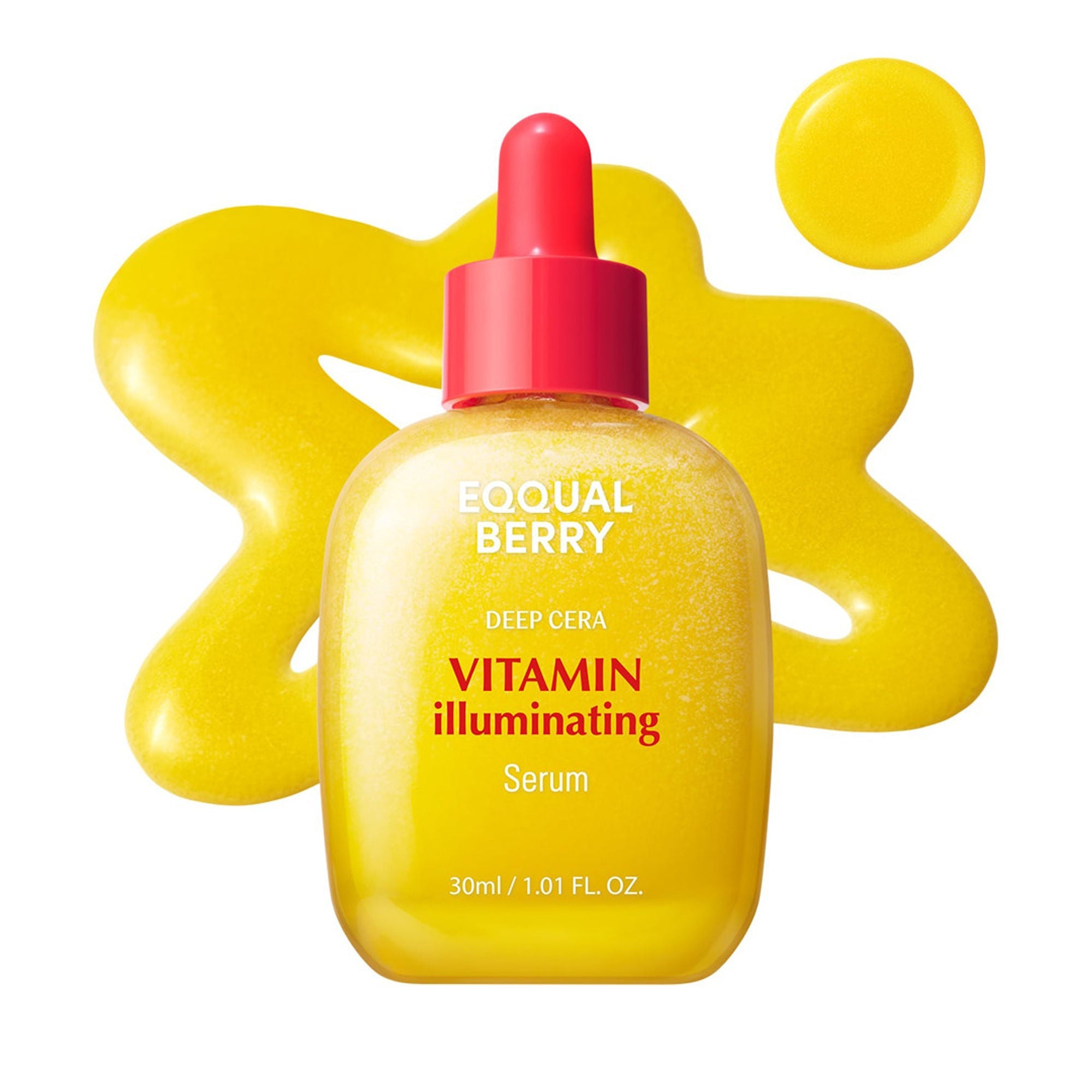 Eqqualberry Vitamin C Face Serum – Niacinamide & Ceramides, Brightening & Hydrating