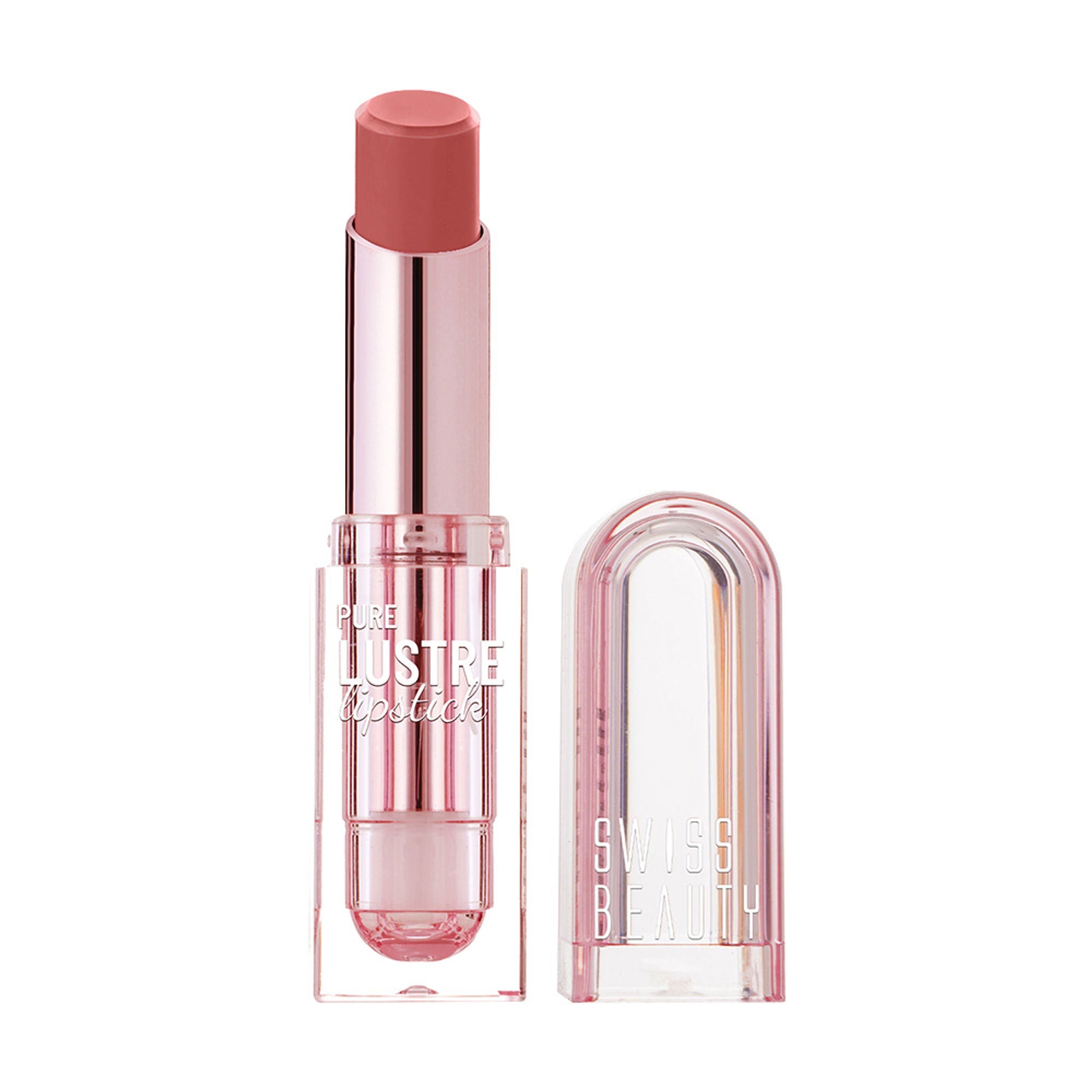 Swiss Beauty High Shine Finish Smooth Glide Pure Lustre Lipstick - 4 It's Bare