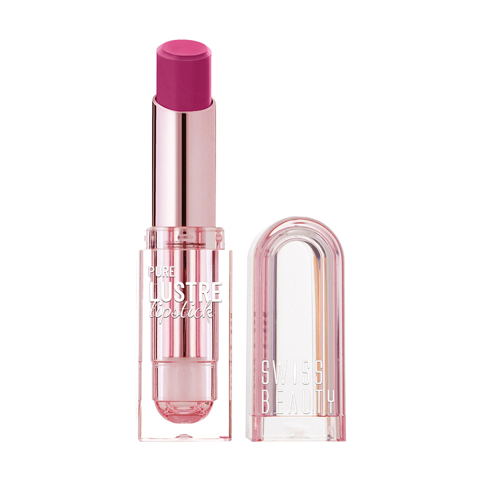 Swiss Beauty High Shine Finish Smooth Glide Pure Lustre Lipstick - 8 Bleached Pink