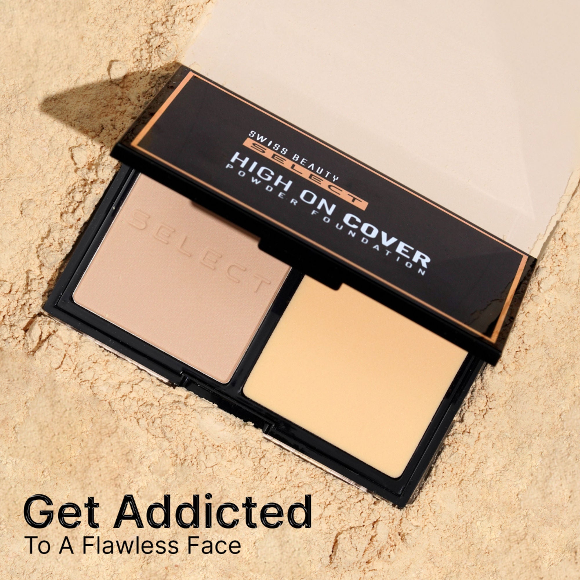 Swiss Beauty Select High On Cover Powder Foundation - 4 Neutral Buff