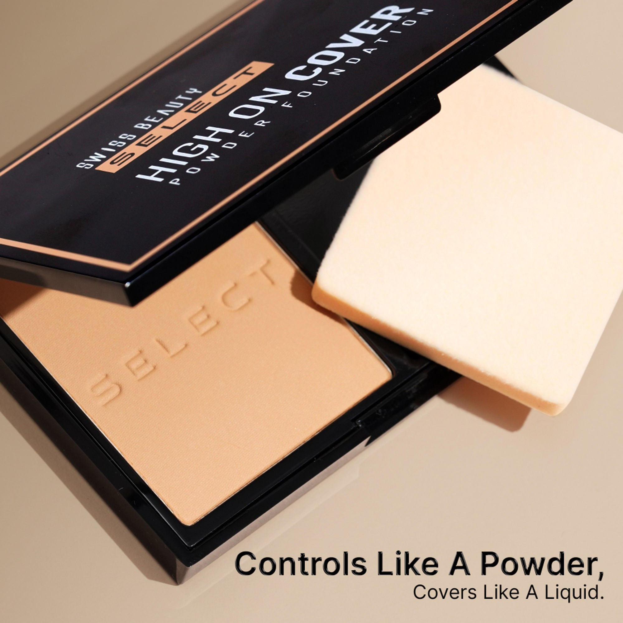 Swiss Beauty Select High On Cover Powder Foundation - 4 Neutral Buff