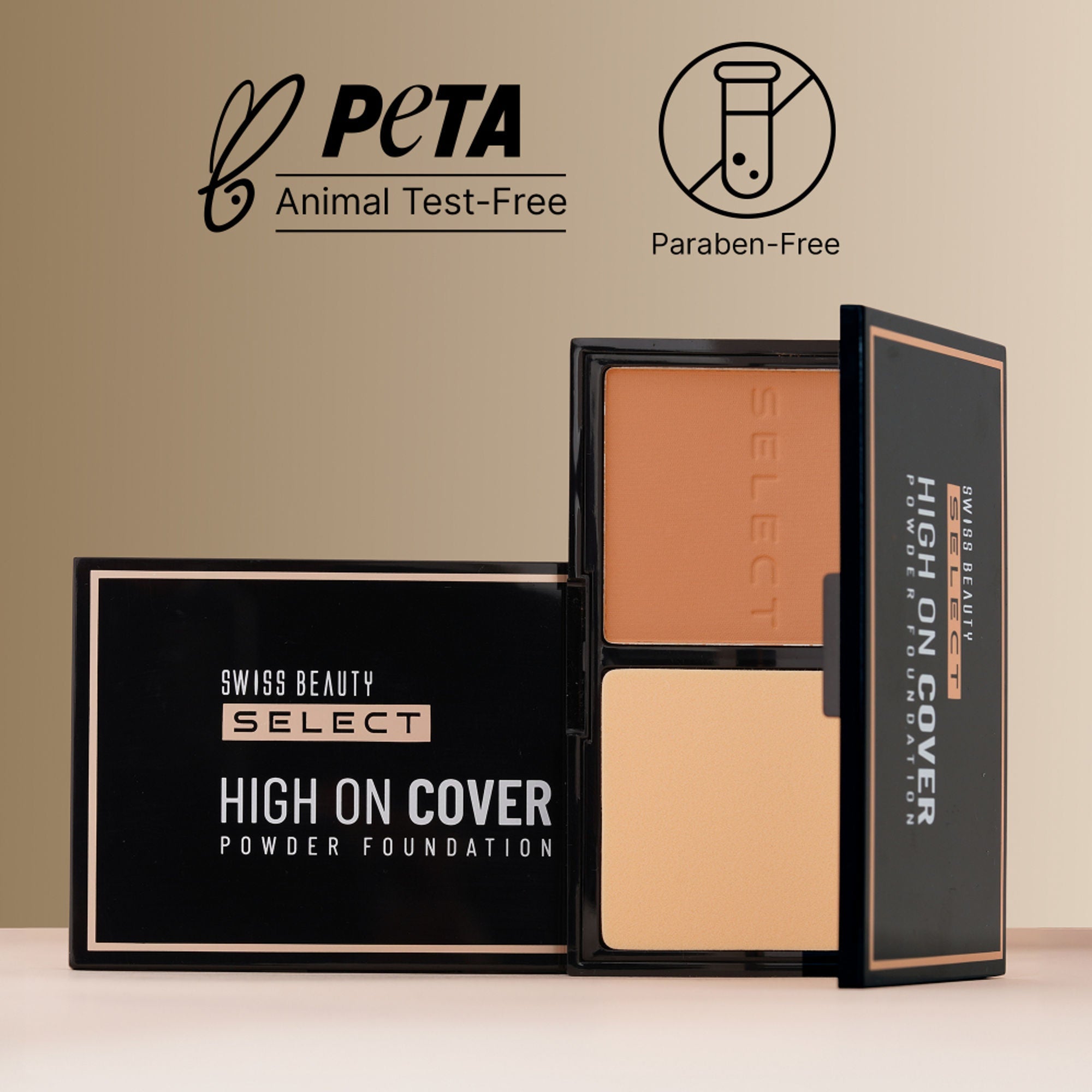 Swiss Beauty Select High On Cover Powder Foundation - 4 Neutral Buff