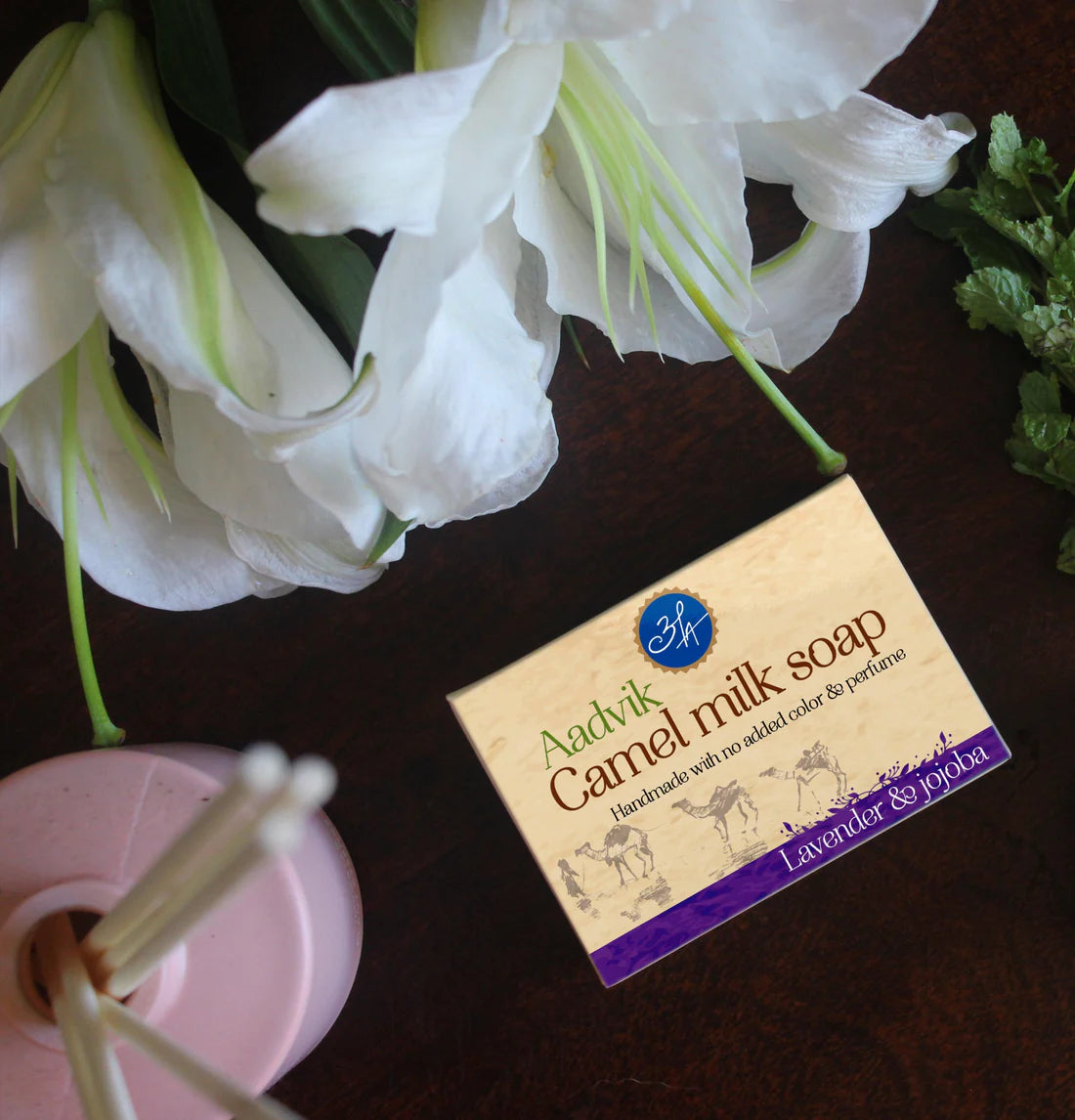 Aadvik Camel Milk Soap - Lavender & Jojoba Essential Oil