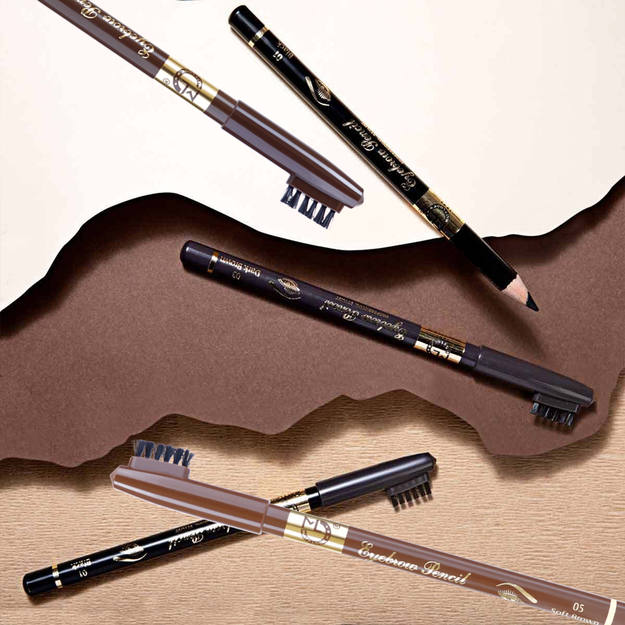 Matt Look Long Lasting Formula Professional Stylist Eyebrow Pencil - Brown
