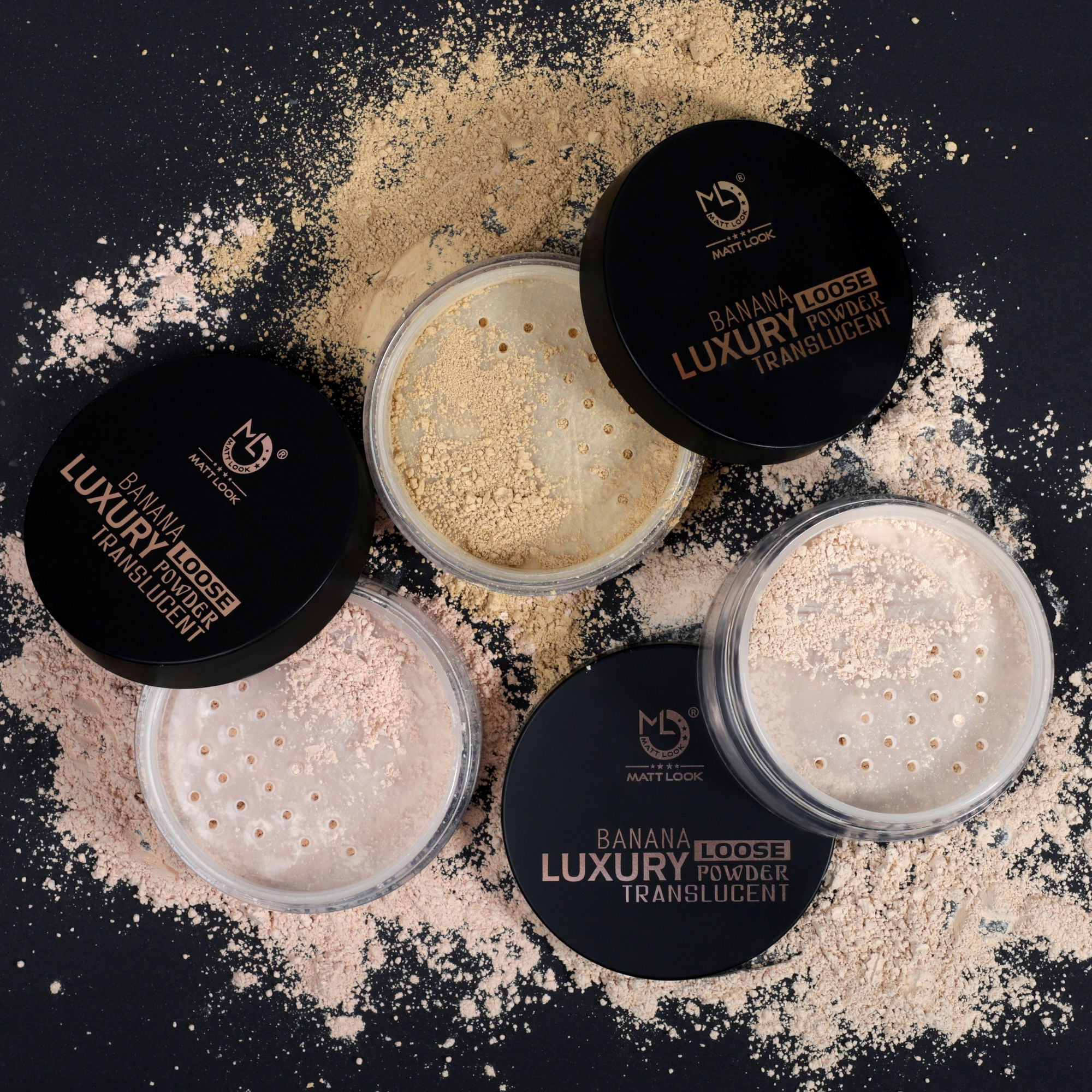 Matt Look Face Makeup Banana Luxury Loose Powder Translucent - Light