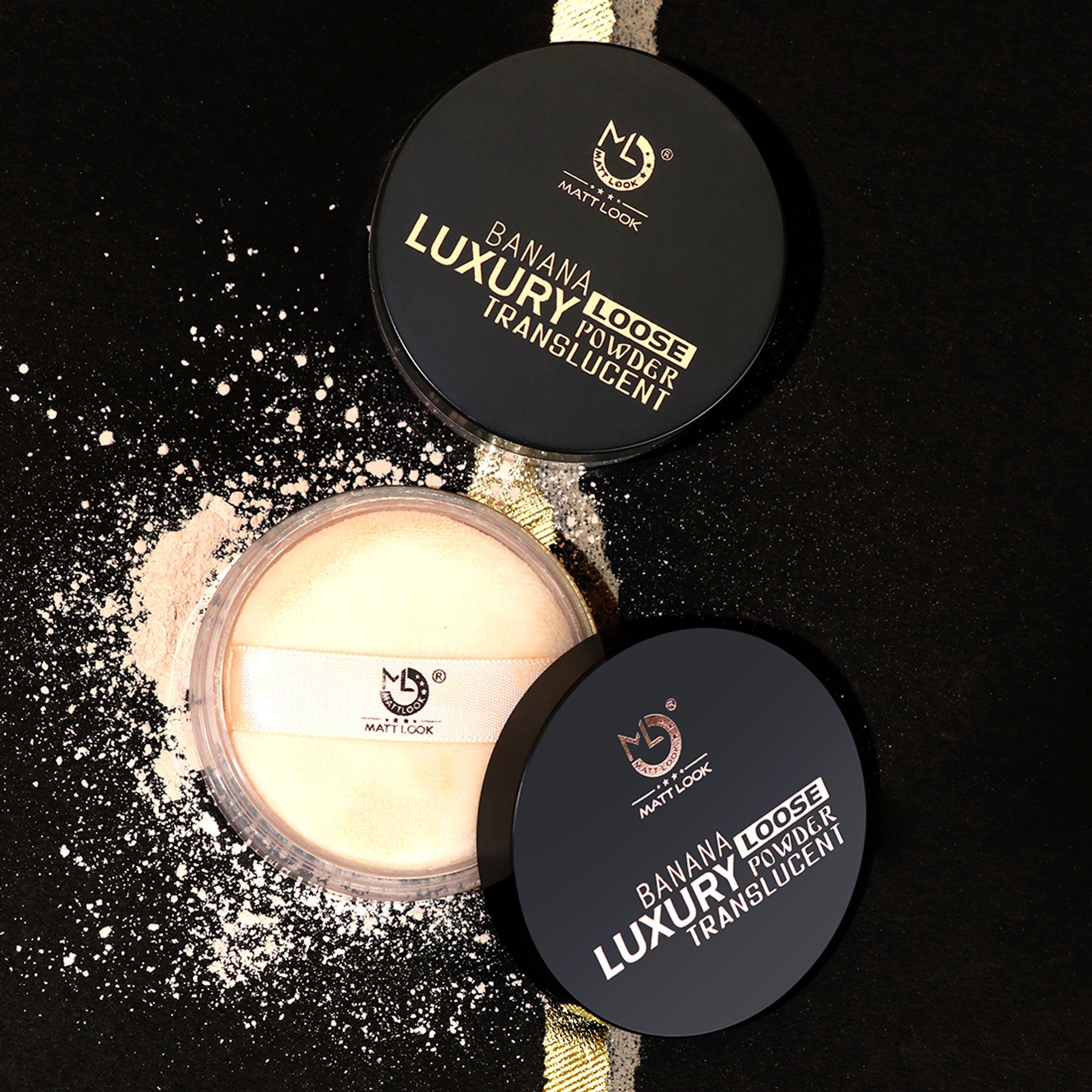 Matt Look Face Makeup Banana Luxury Loose Powder Translucent - Natural