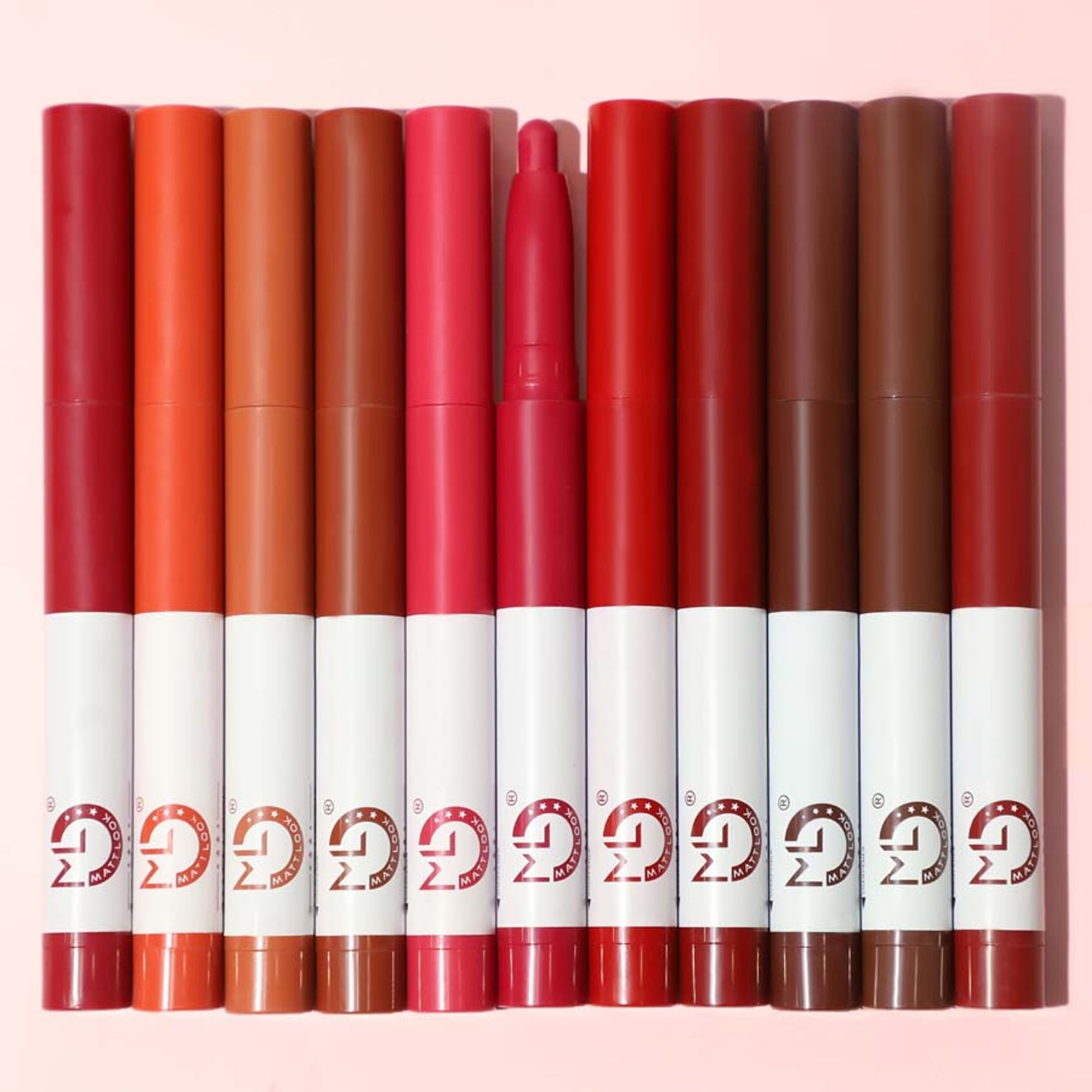 Matt Look Power Last Lip Stain Crayon Lipstick - Spanish Red