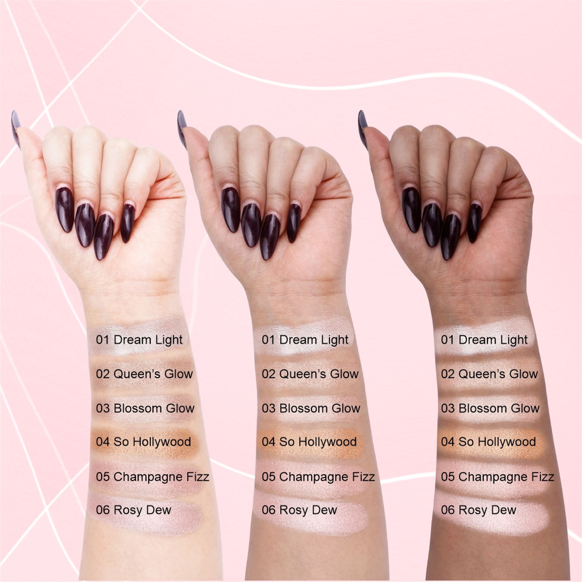 Matt Look Heart Of Mine Baked Highlighter - 03 Blossom Glow
