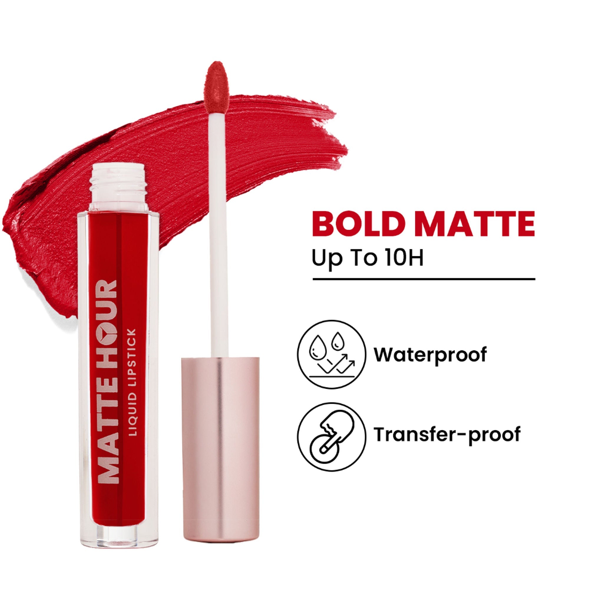Swiss Beauty Matte Hour Waterproof Liquid Lipstick, Up To 10-Hour - 11 Bloody Mary