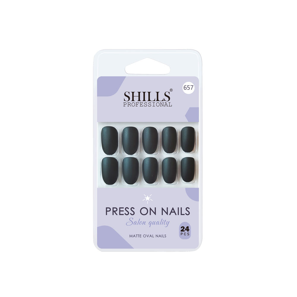 Shills Professional Reusable Press On Nails Oval - SPN657