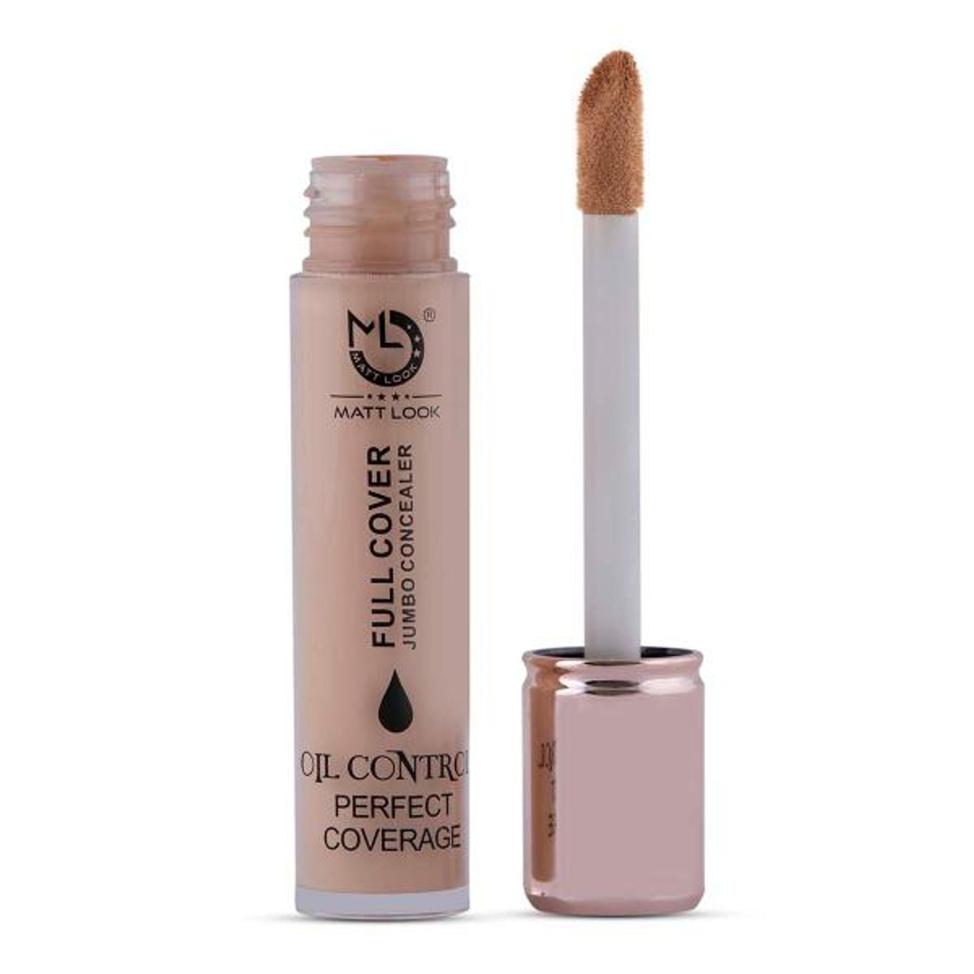Matt Look Full Cover Jumbo Oil Control Perfect Coverage Concealer - Natural