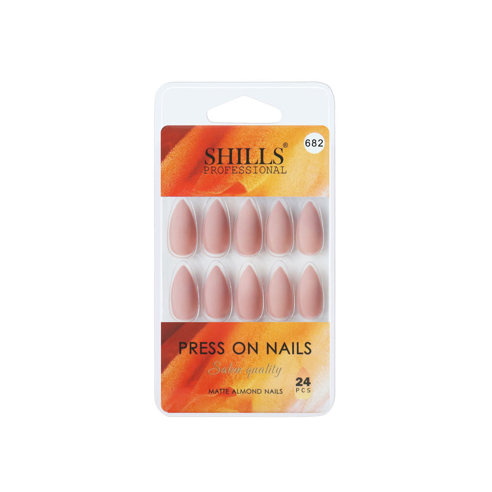 Shills Professional Reusable Press On Nails Sharp Almond - SPN682