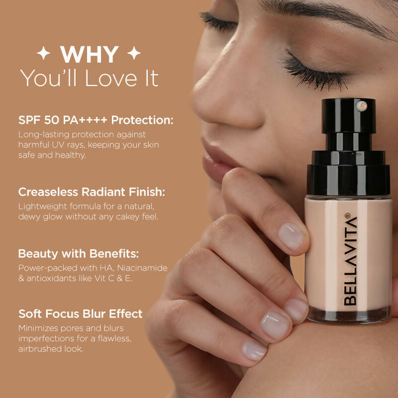 Bella Vita Organic Hydmatte Fx - Airbrush Liquid Foundation - Toasted Hazelnut