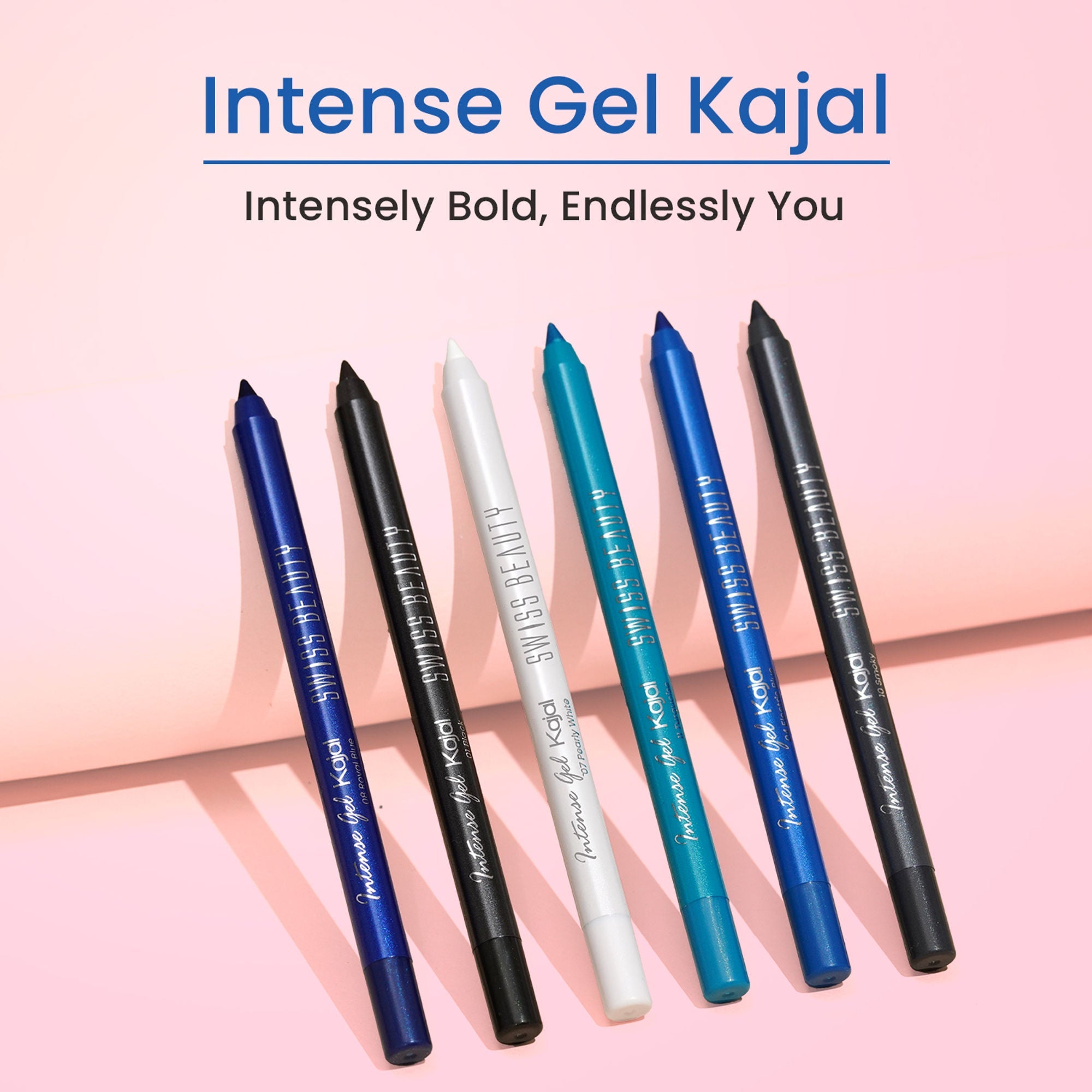 Swiss Beauty Intense Gel Kajal 12-Hour Stay Smudge-Proof with Sharpener - 8904325004380_10smoky