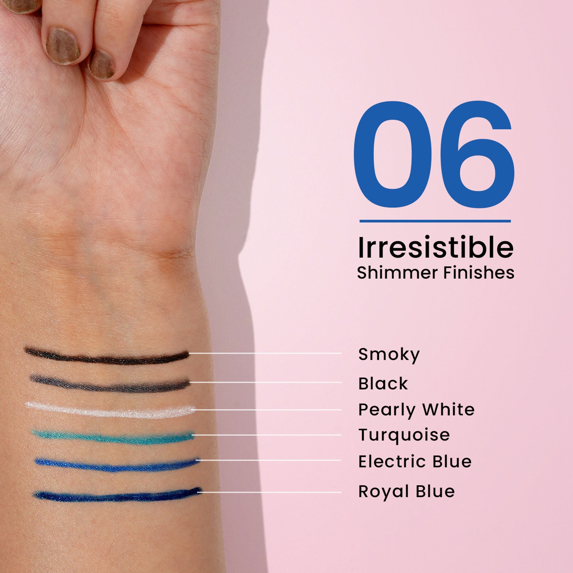 Swiss Beauty Intense Gel Kajal 12-Hour Stay Smudge-Proof with Sharpener - 8904325004434_08royalblue