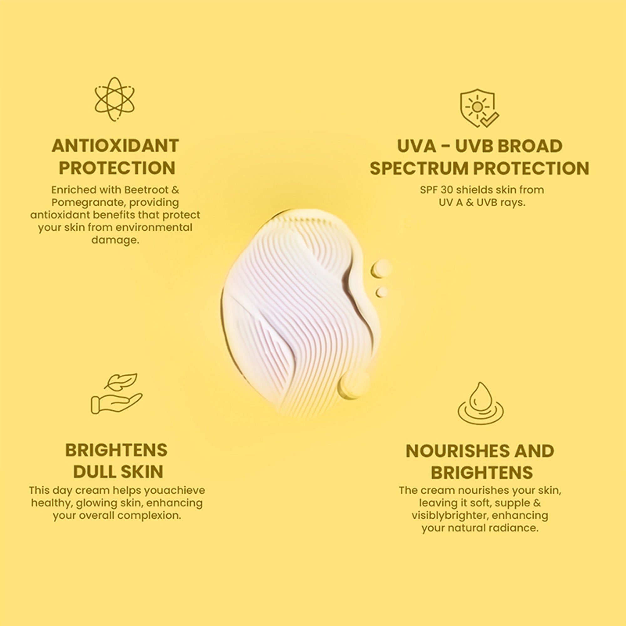 The Skin Story Sun Protection Day Face Cream For Brighter Glowing Skin With SPF 30 PA+++ & Beetroot