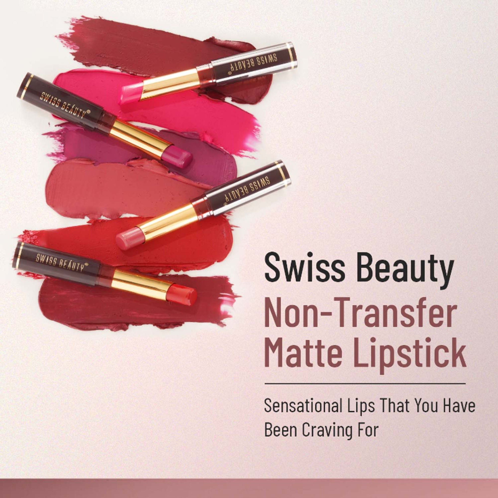Swiss Beauty Non-Transfer Matte Lipstick - 25 Choco Kiss