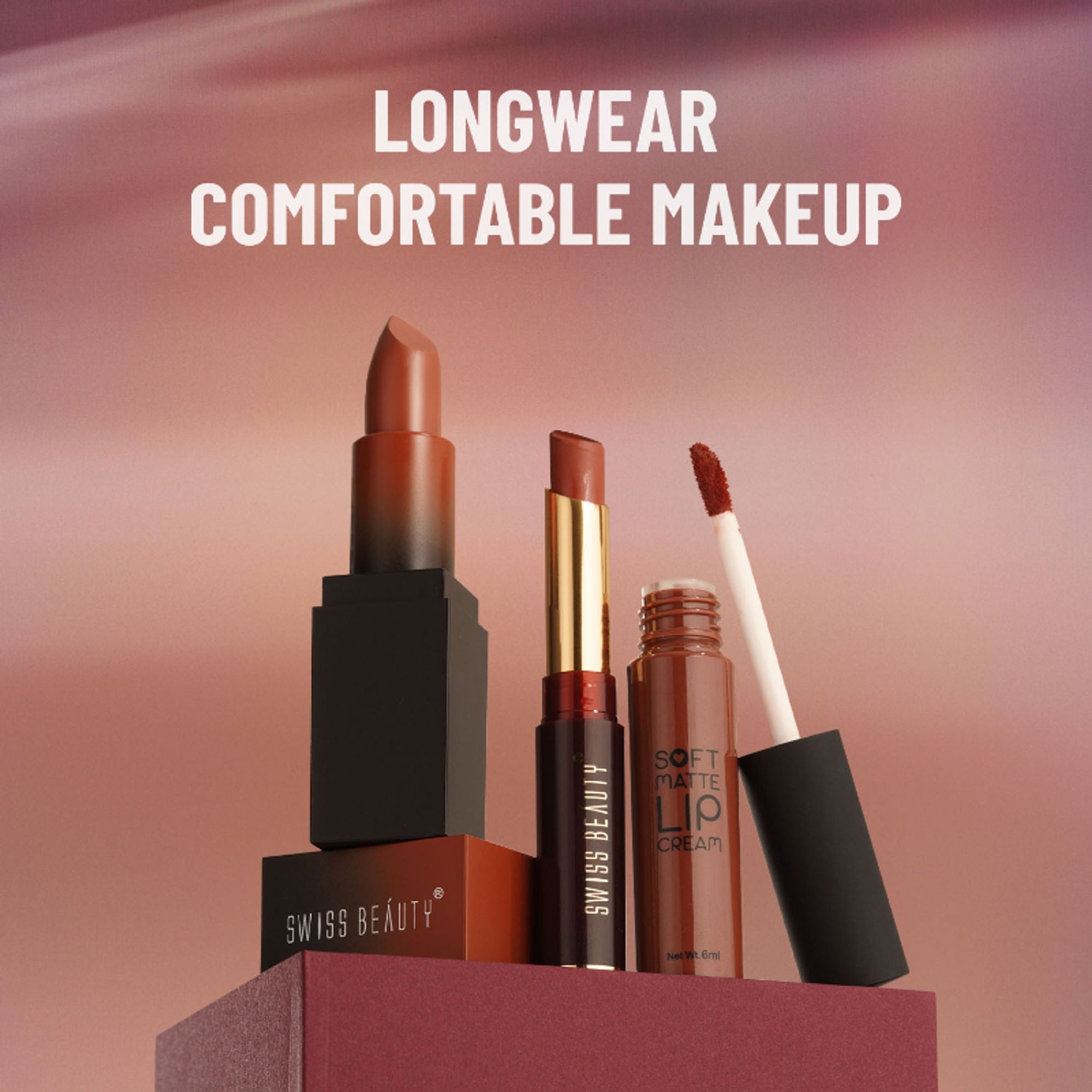 Swiss Beauty Non-Transfer Matte Lipstick - 27 Berrylicious