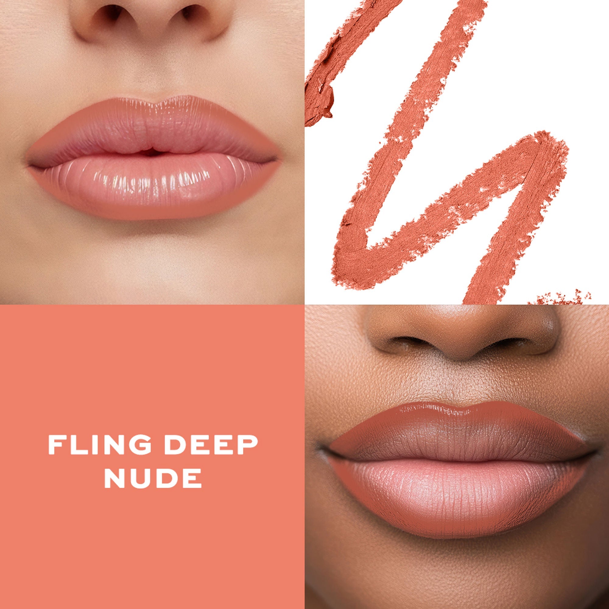 Makeup Revolution Satin Kiss Lip Liner - Fling Deep Nude