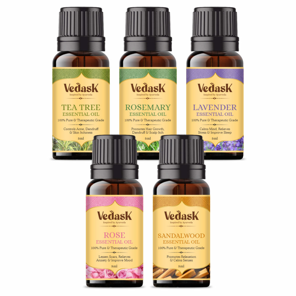 Vedask Organic Essential Oil Combo