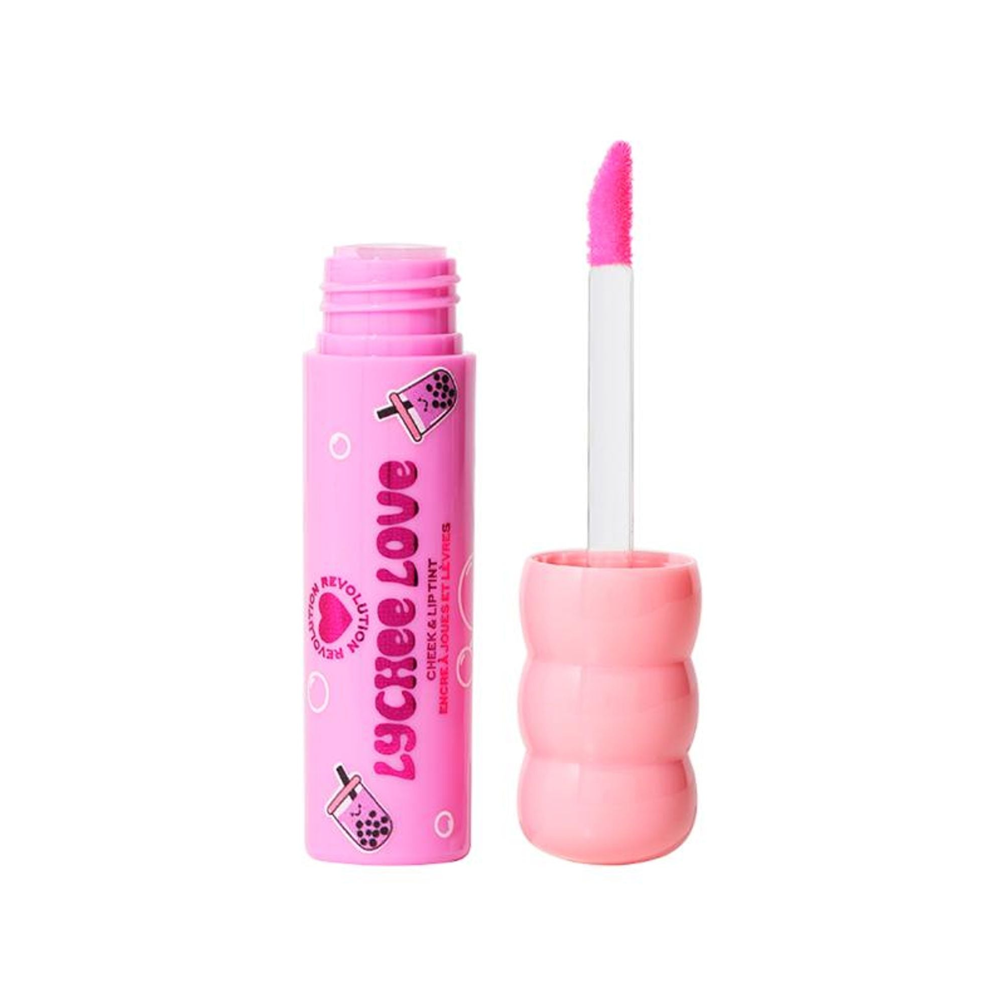Makeup Revolution Bubble Tea Milky Blush + Lip Tint - Lychee Love Pink