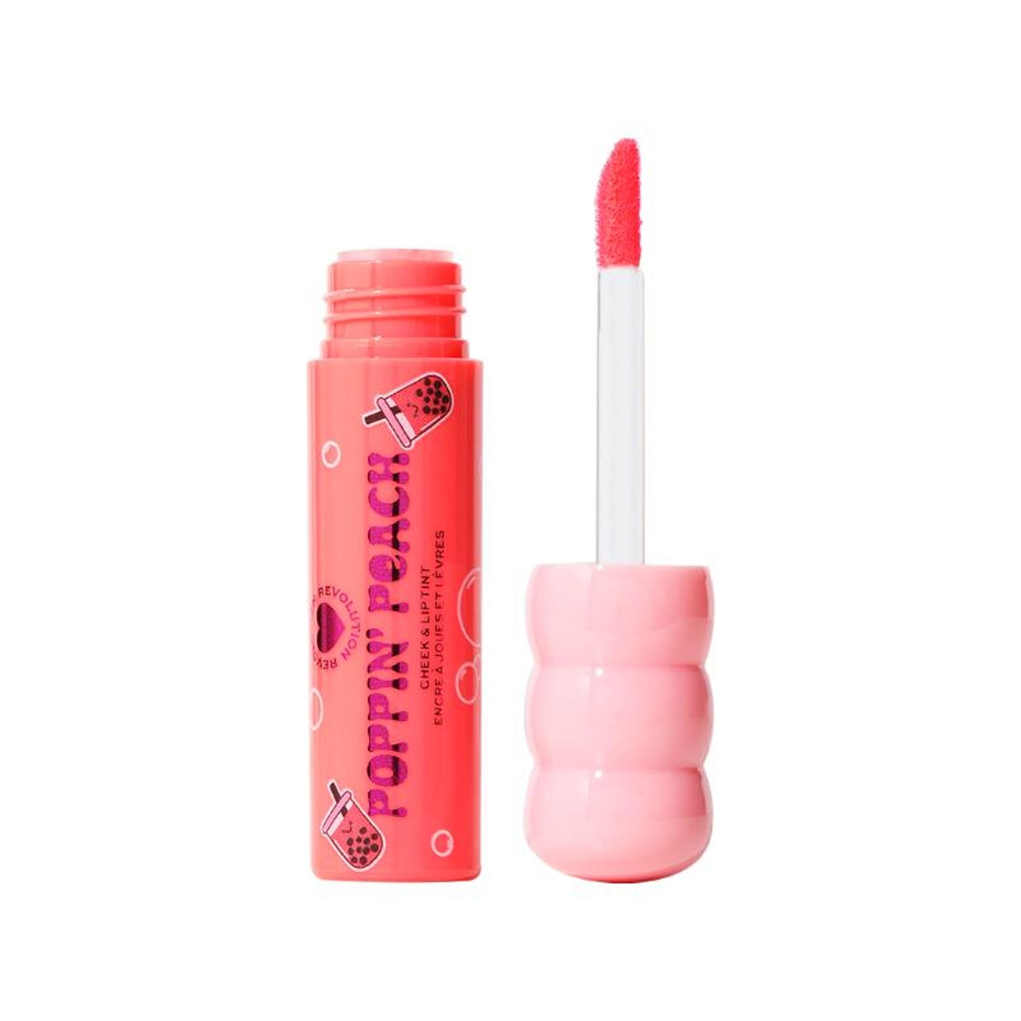Makeup Revolution Bubble Tea Milky Blush + Lip Tint - Poppin' Peach