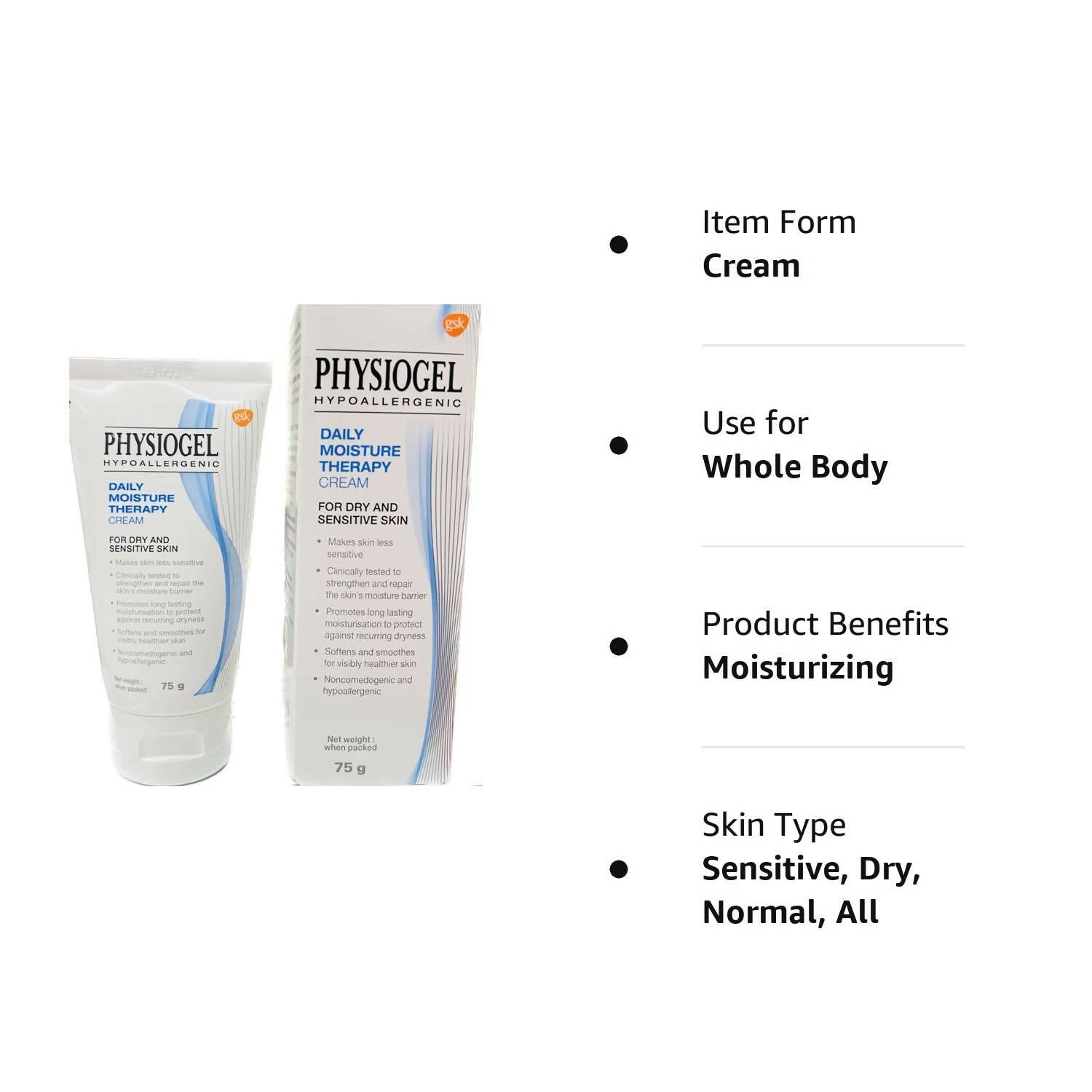Physiogel Hypoallergenic Daily Moisture Therapy Cream