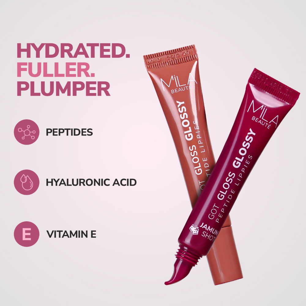 Mila Beaute Got Gloss Peptide Lippies - Rose Thandai