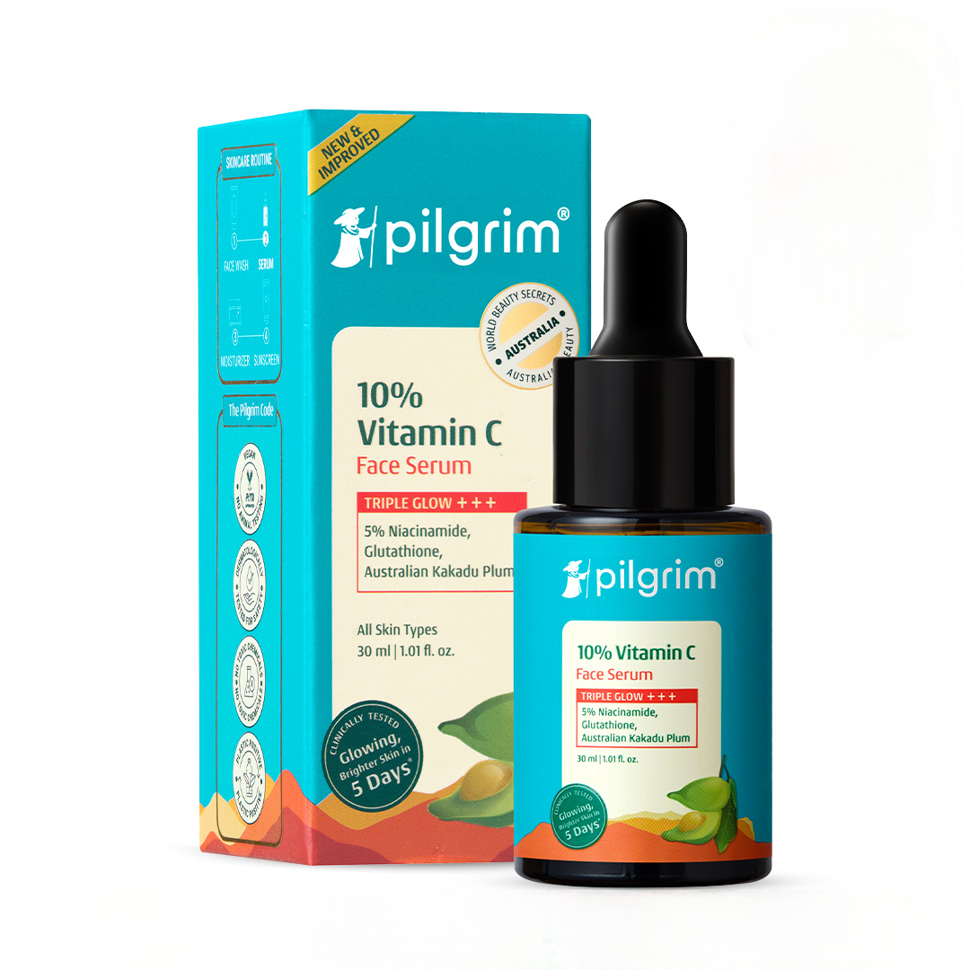 Pilgrim 10% Vitamin C Face Serum For Daily Brightness 5% Niacinamide