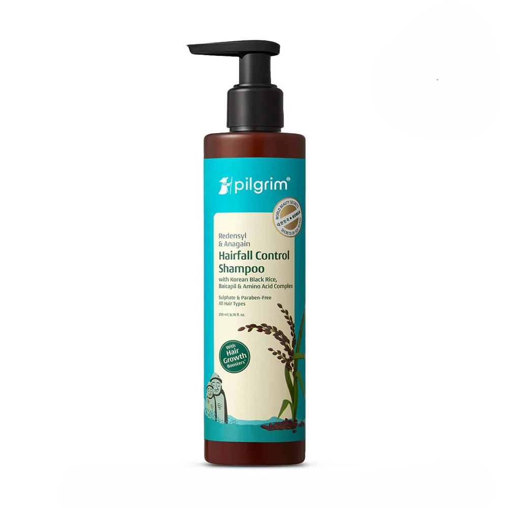 Pilgrim Redensyl & Anagain Hairfall Control Shampoo with Korean Black Rice