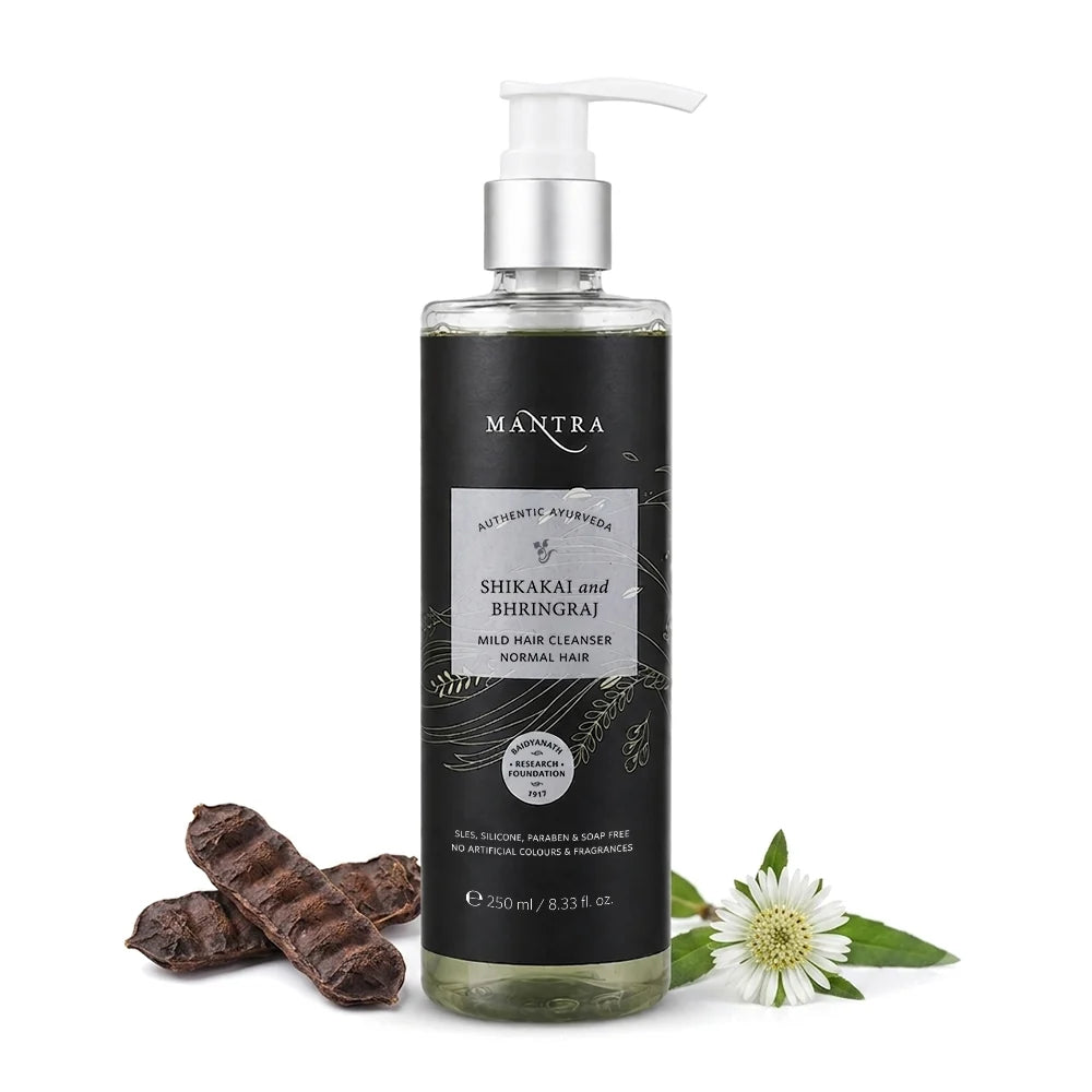 Mantra Shikakai and Bhringraj Mild Hair Cleanser for Normal Hair