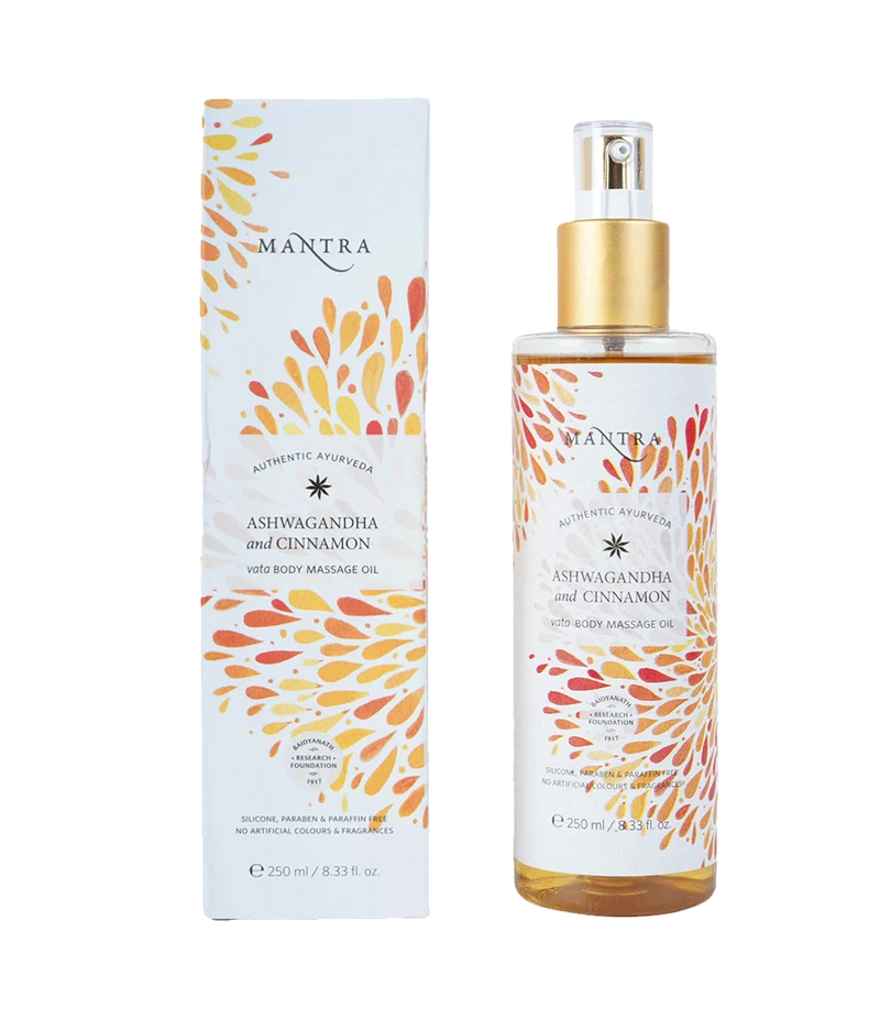 Mantra Ashwagandha And Cinnamon Vata Body Massage Oil