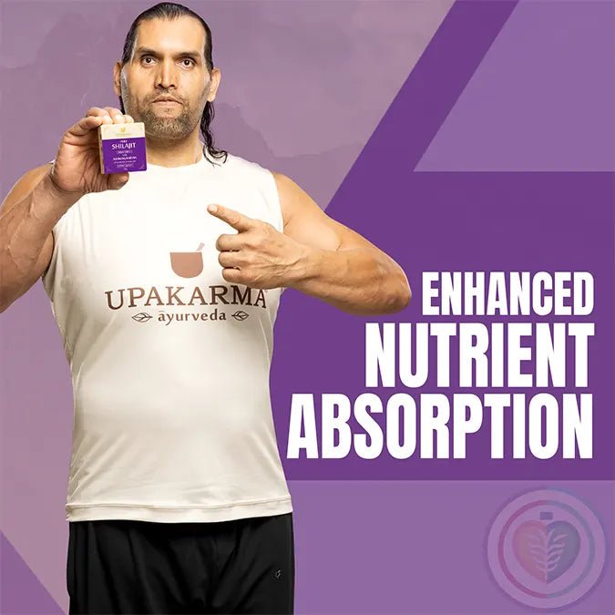 UPAKARMA Shilajit Resin with Ashwagandha 20g | 300mg/serving | Boosts Strength & Build Muscle Mass | 100% Ayurvedic | Lab Tested | 66 Servings - Prithvi Mart