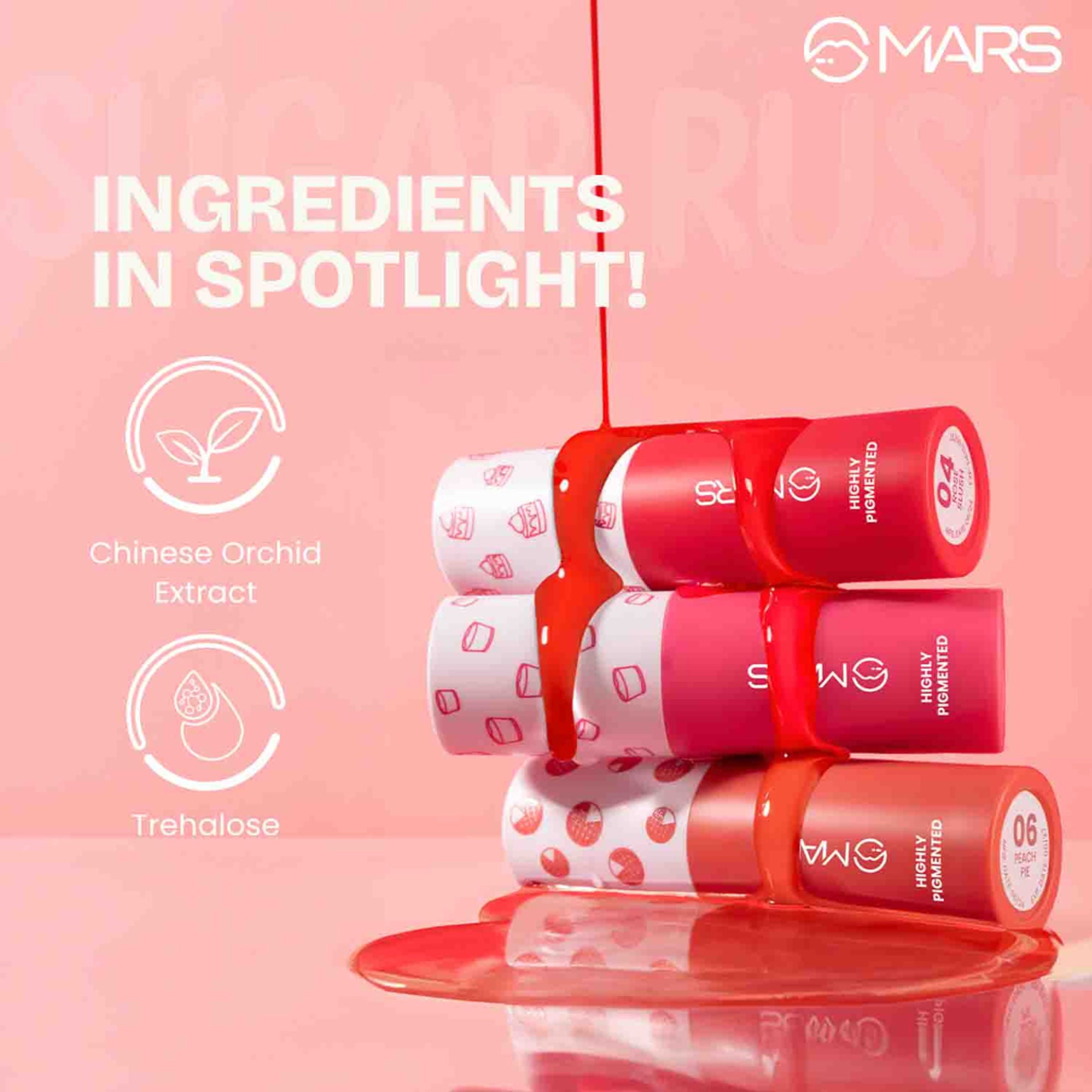 MARS Cosmetics Sugar Rush Liquid Blush - 05-Pink Mousse