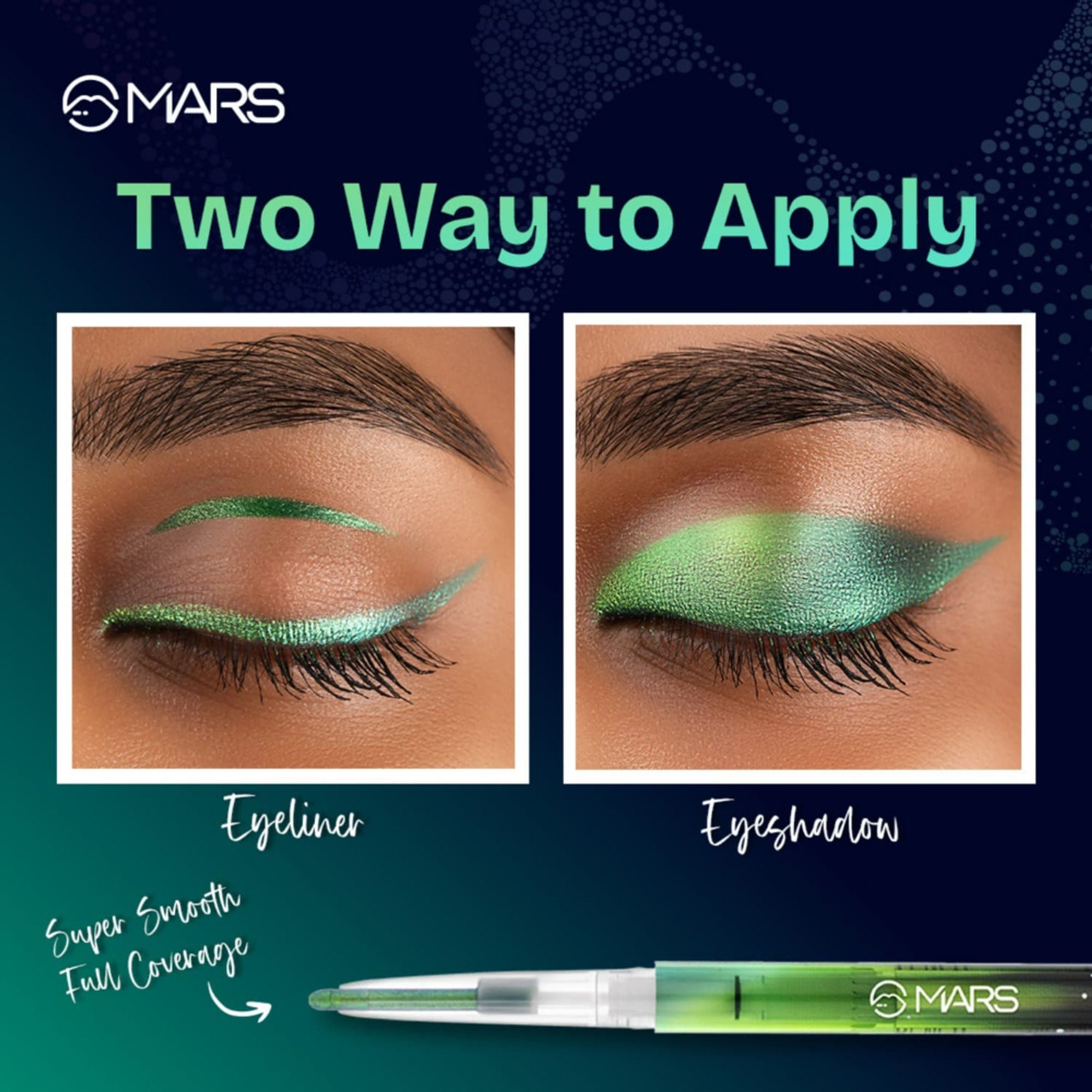 MARS Cosmetics Northern Lights In A Pencil Eyeliner - 03-Tundra Teal