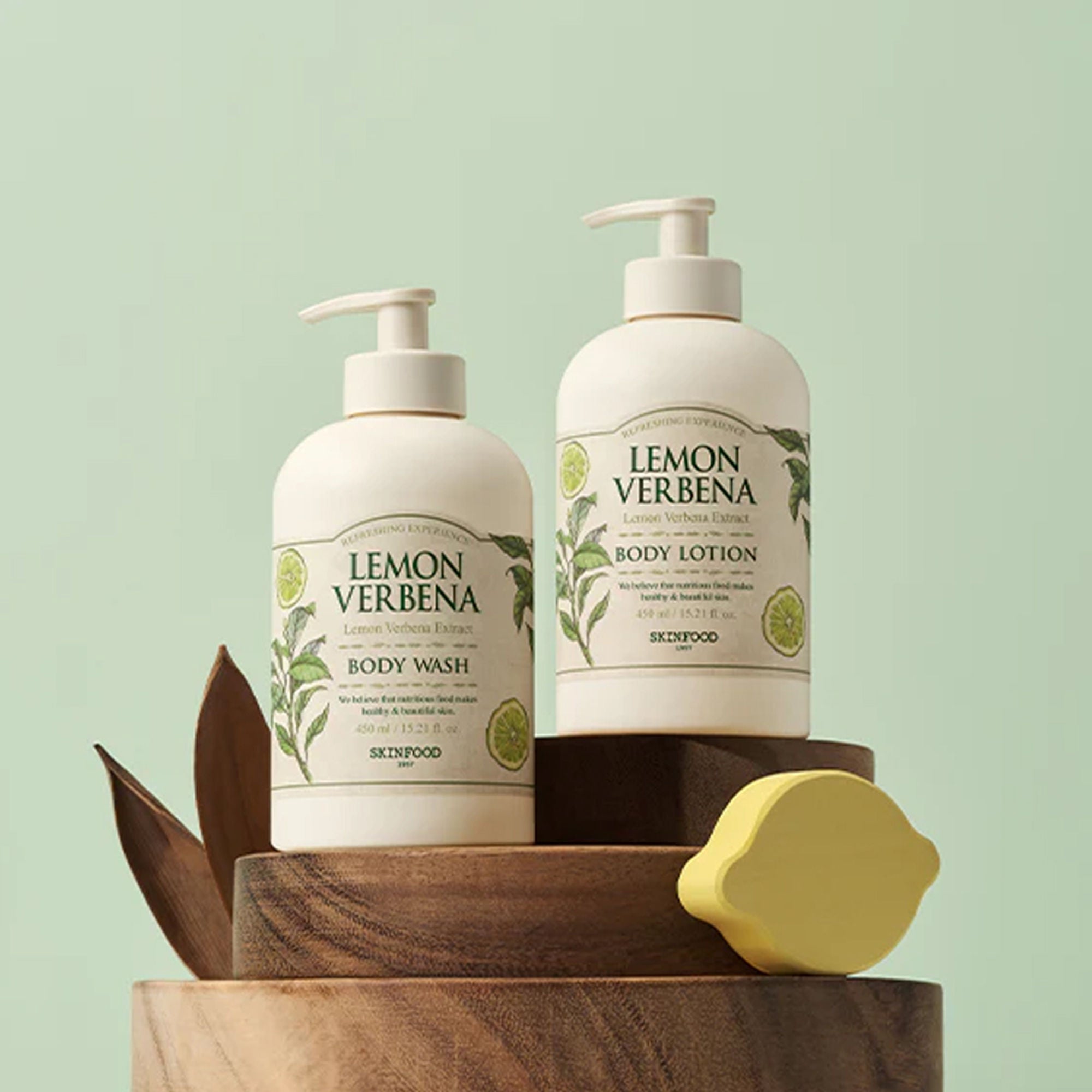 Skinfood Lemon Verbena Body Wash - Energizing, Hydrating, Skin Revitalizing