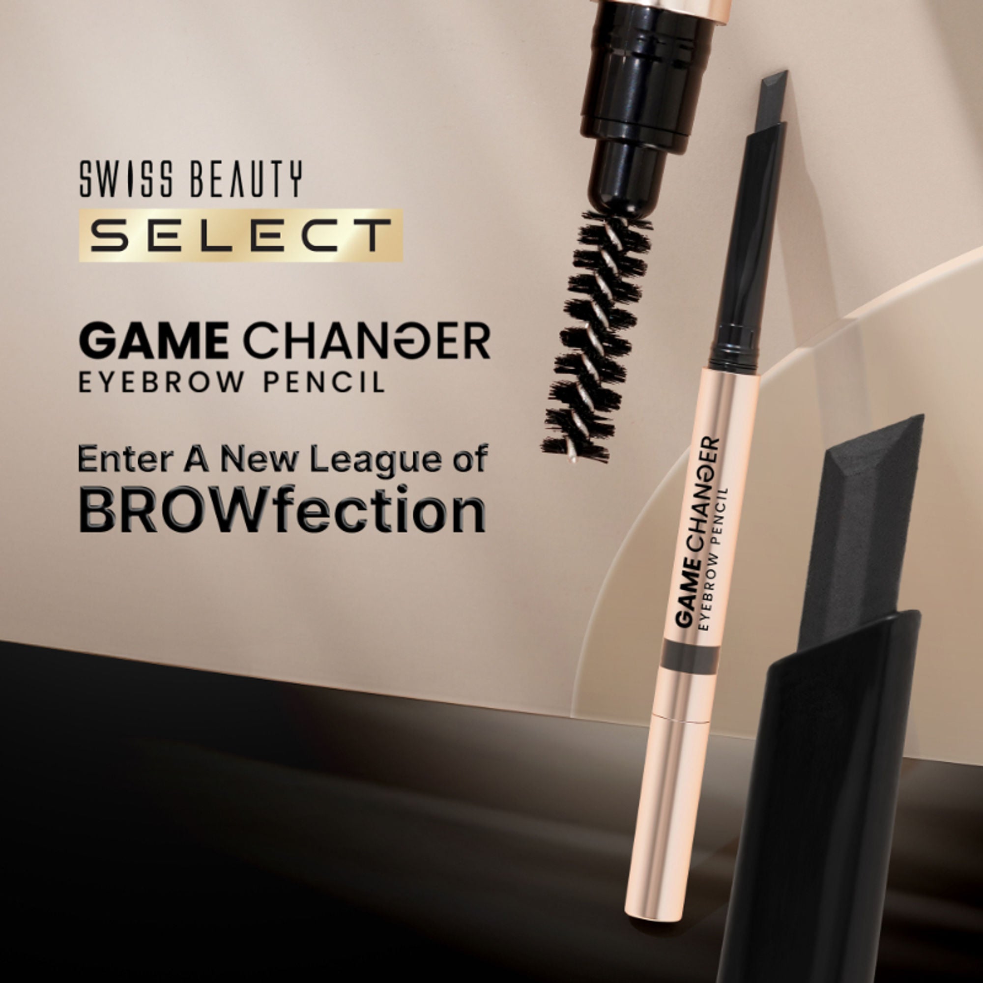 Swiss Beauty Select Game Changer Eyebrow Pencil - 1 Ash Brown