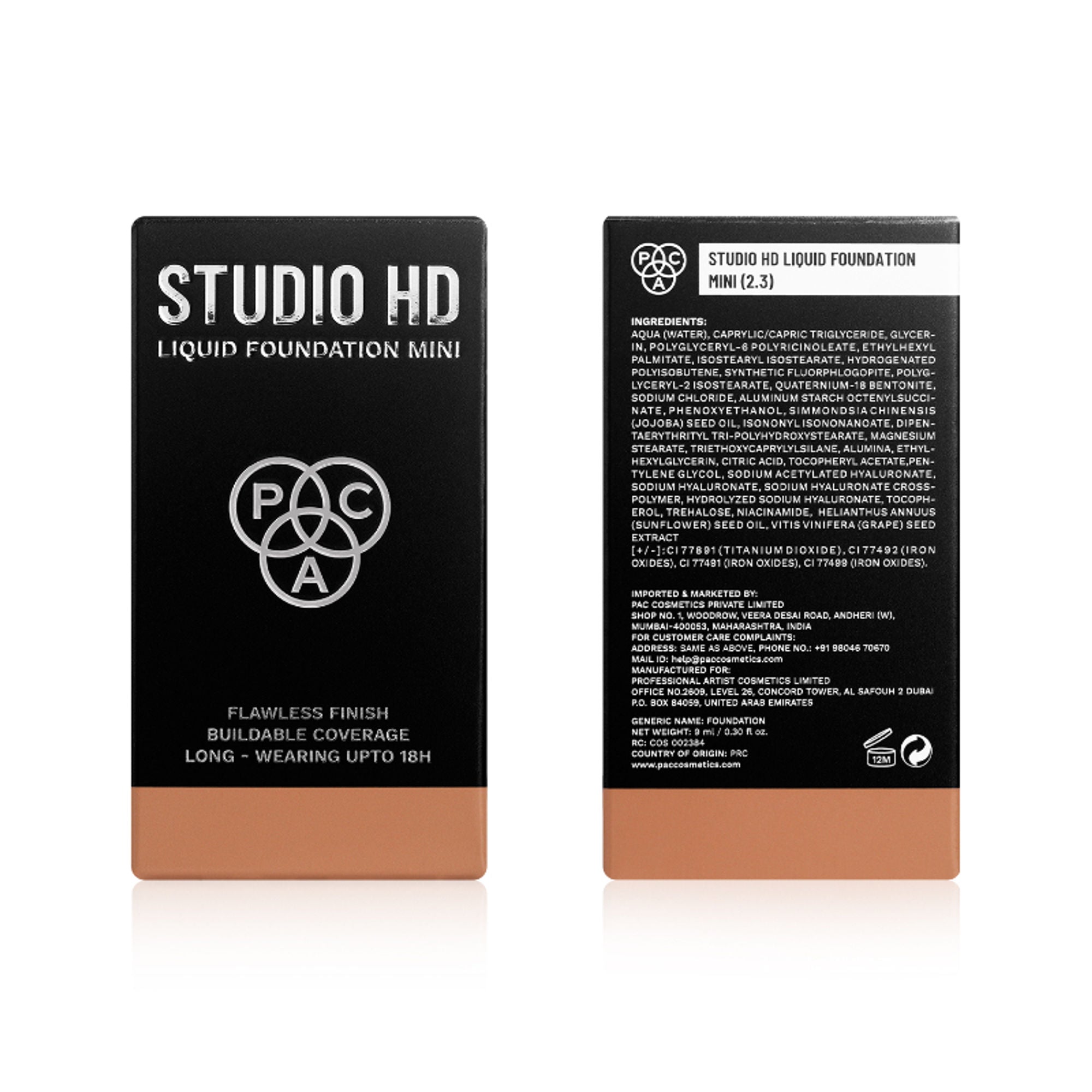 PAC Studio HD Liquid Mini Foundation - 2.3