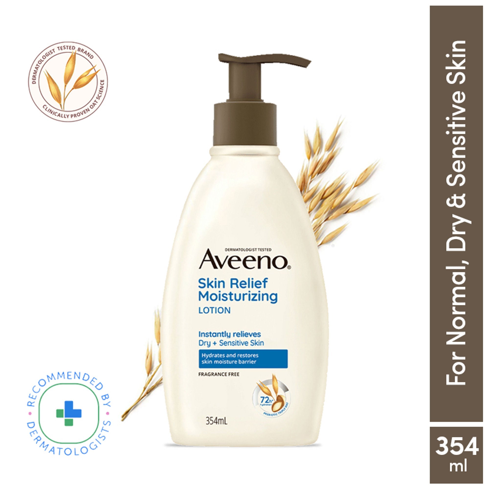 Aveeno Skin Relief Moisturising Lotion - Oat + Shea Butter Body Moisturizer For Dry & Sensitive Skin
