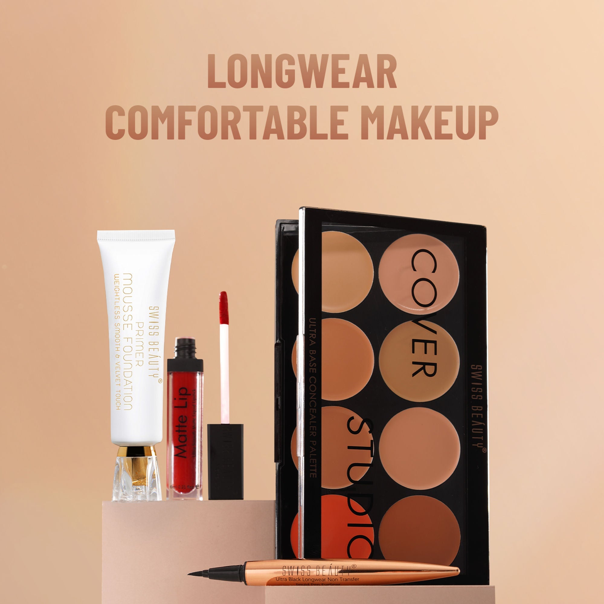 Swiss Beauty Cover Studio Ultra Base Concealer Palette - 1