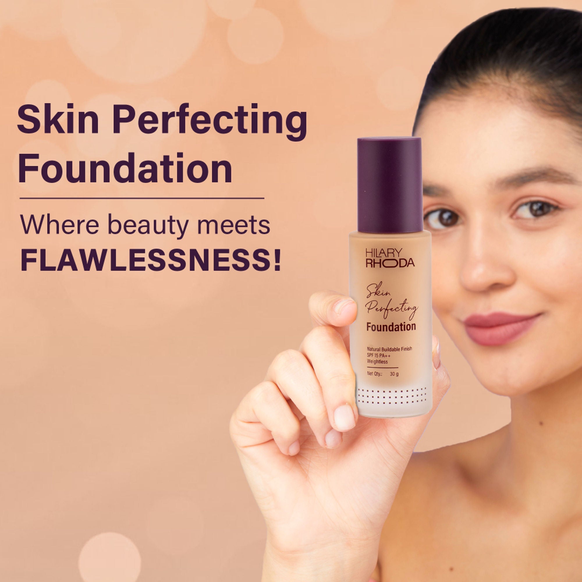 Hilary Rhoda Skin Perfecting Foundation With SPF 15 - My Ivory 01