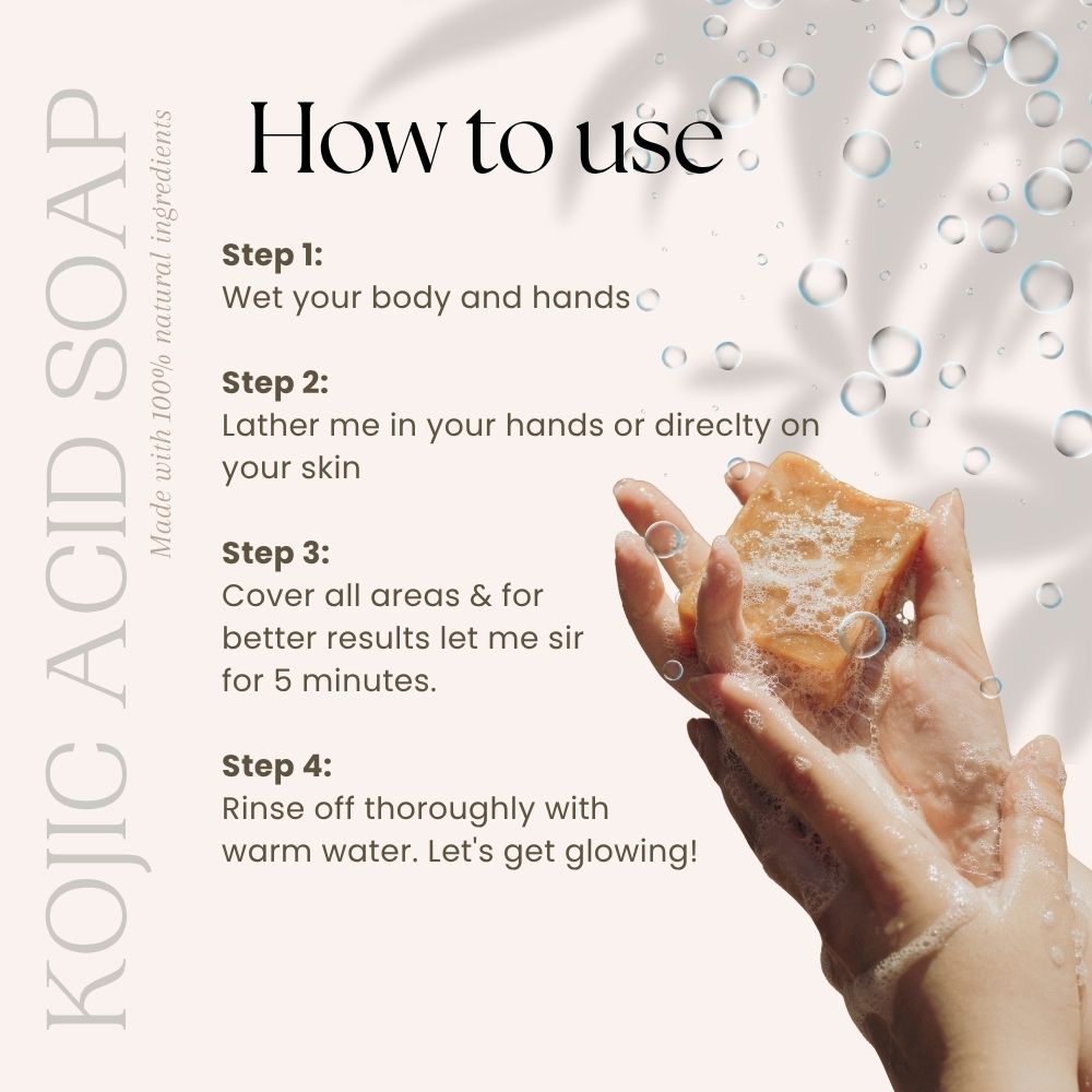 Samisha 1% Kojic Acid Soap With Alpha Arbutin For Pigmentation & Sun Damage