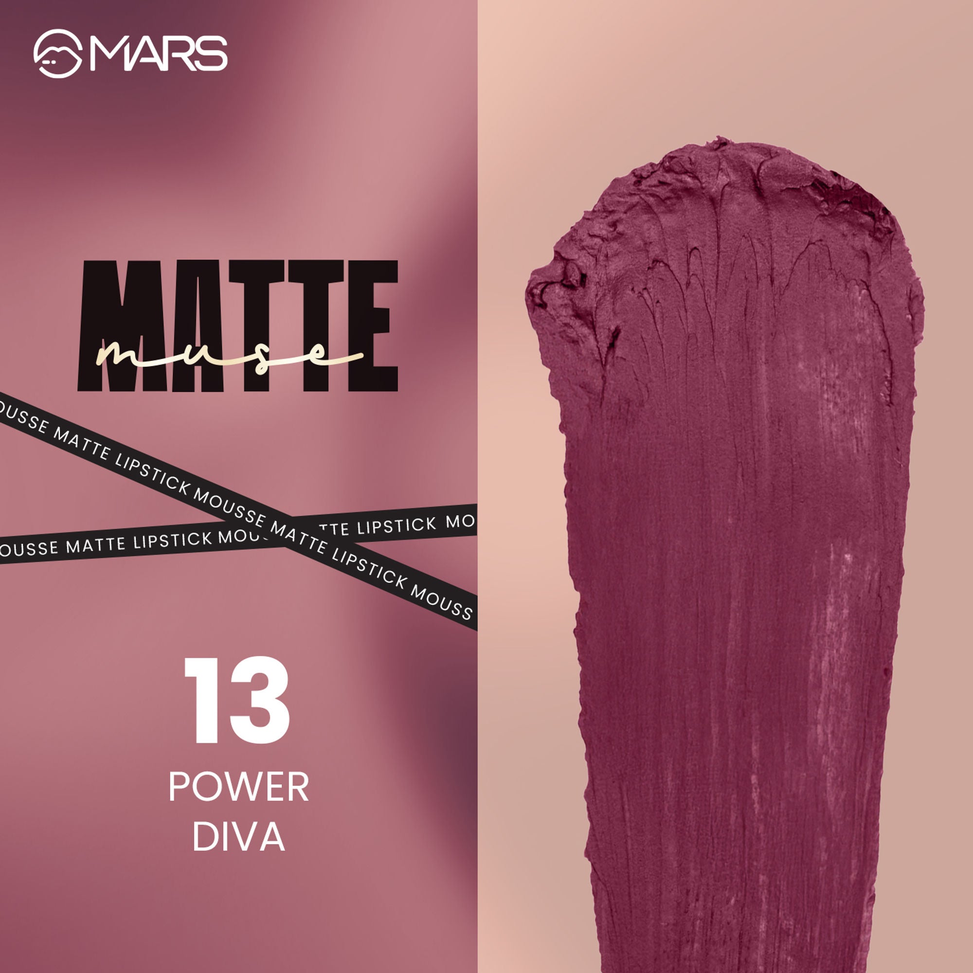 MARS Cosmetics Matte Muse Mousse Lipstick - 13 Power Diva