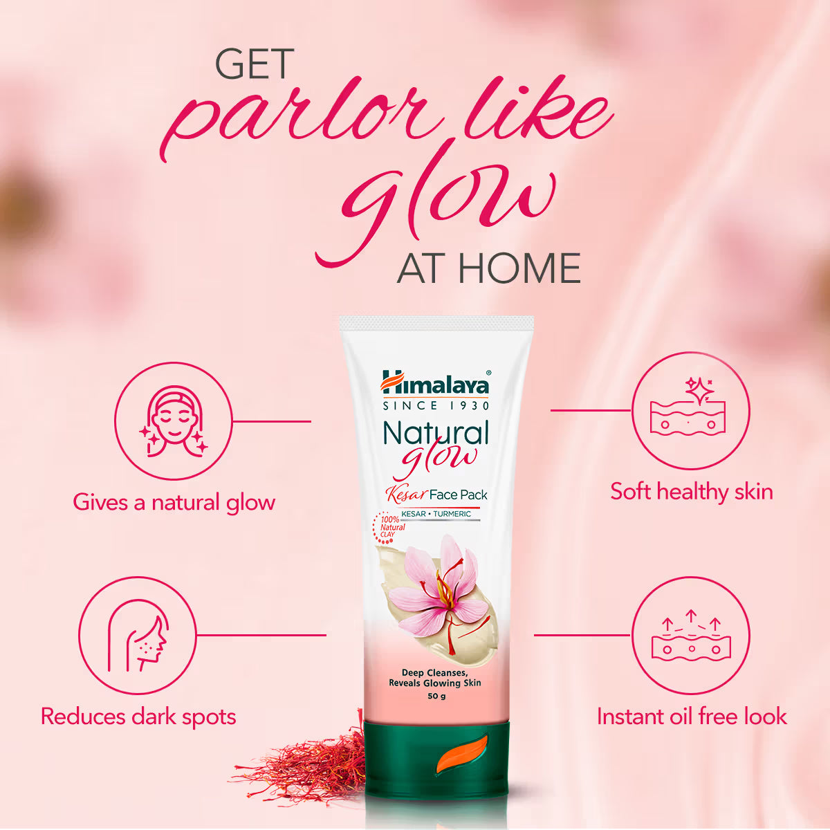 Himalaya Herbals Natural Glow Kesar Face Pack