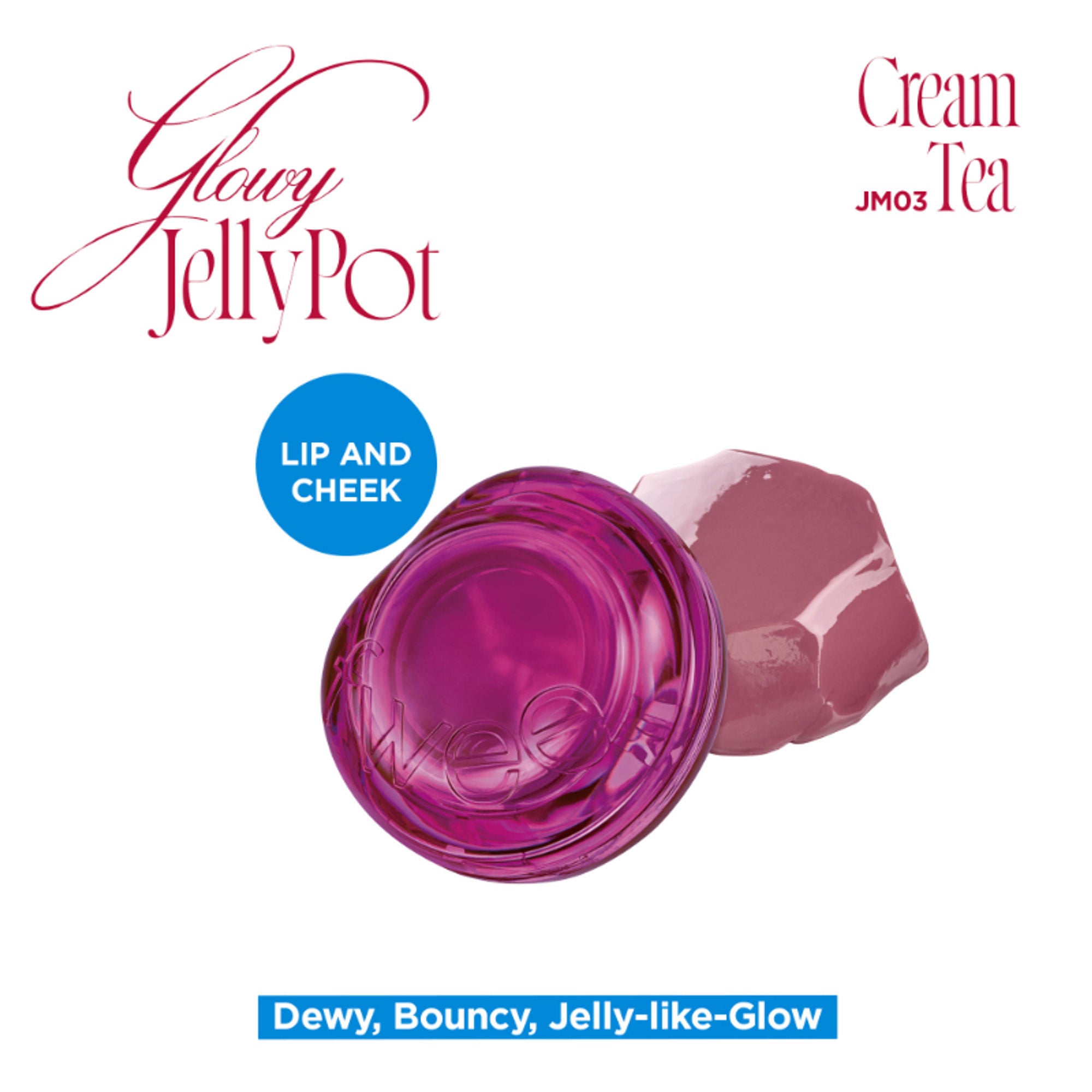 fwee Lip&Cheek Glowy Jelly Pot - JM03 Cream Tea