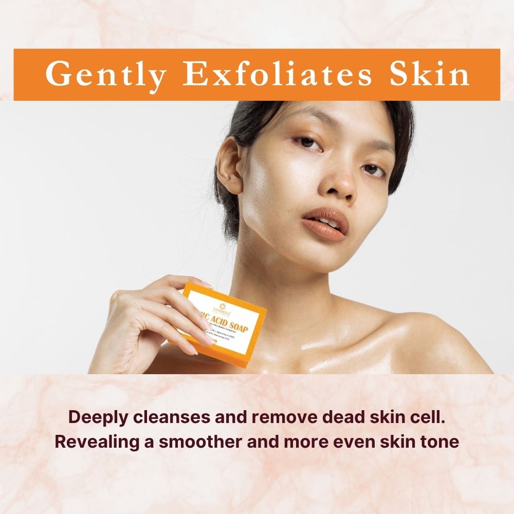 Samisha 1% Kojic Acid Soap With Alpha Arbutin For Pigmentation & Sun Damage